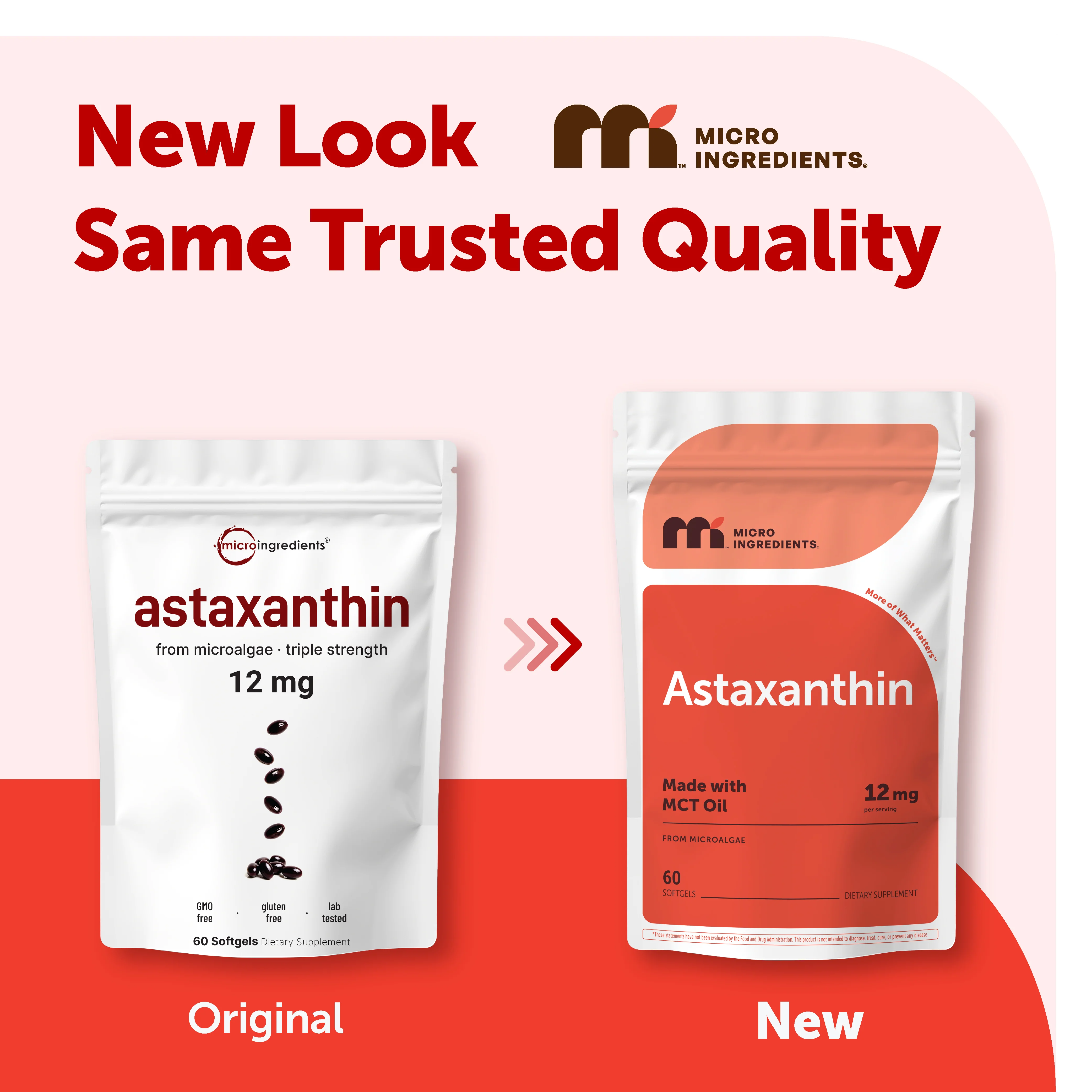 Micro Ingredients Astaxanthin 12mg softgels, tanning pills, Strength Carotenoids Skin Supplement w. 100% Natural Astaxanthin from MicroAlgae - Image 6