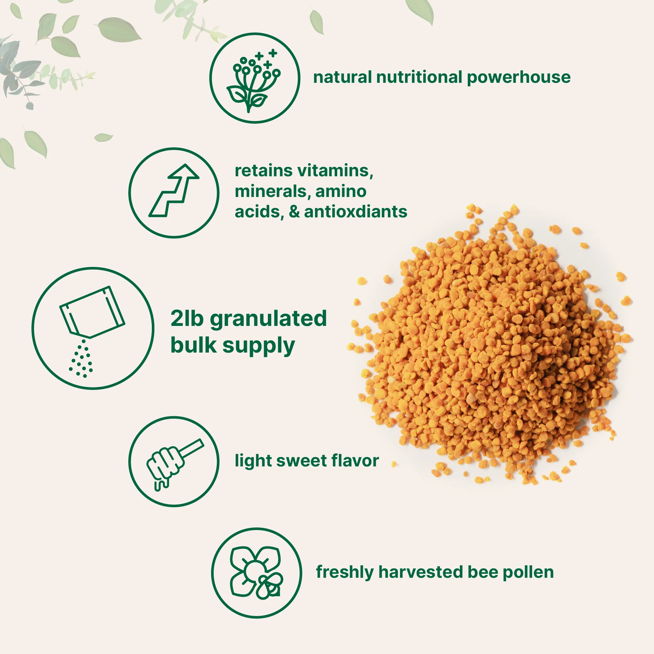 Micro Ingredients Fresh Bee Pollen Whole Granules, 2 Pounds - Image 3