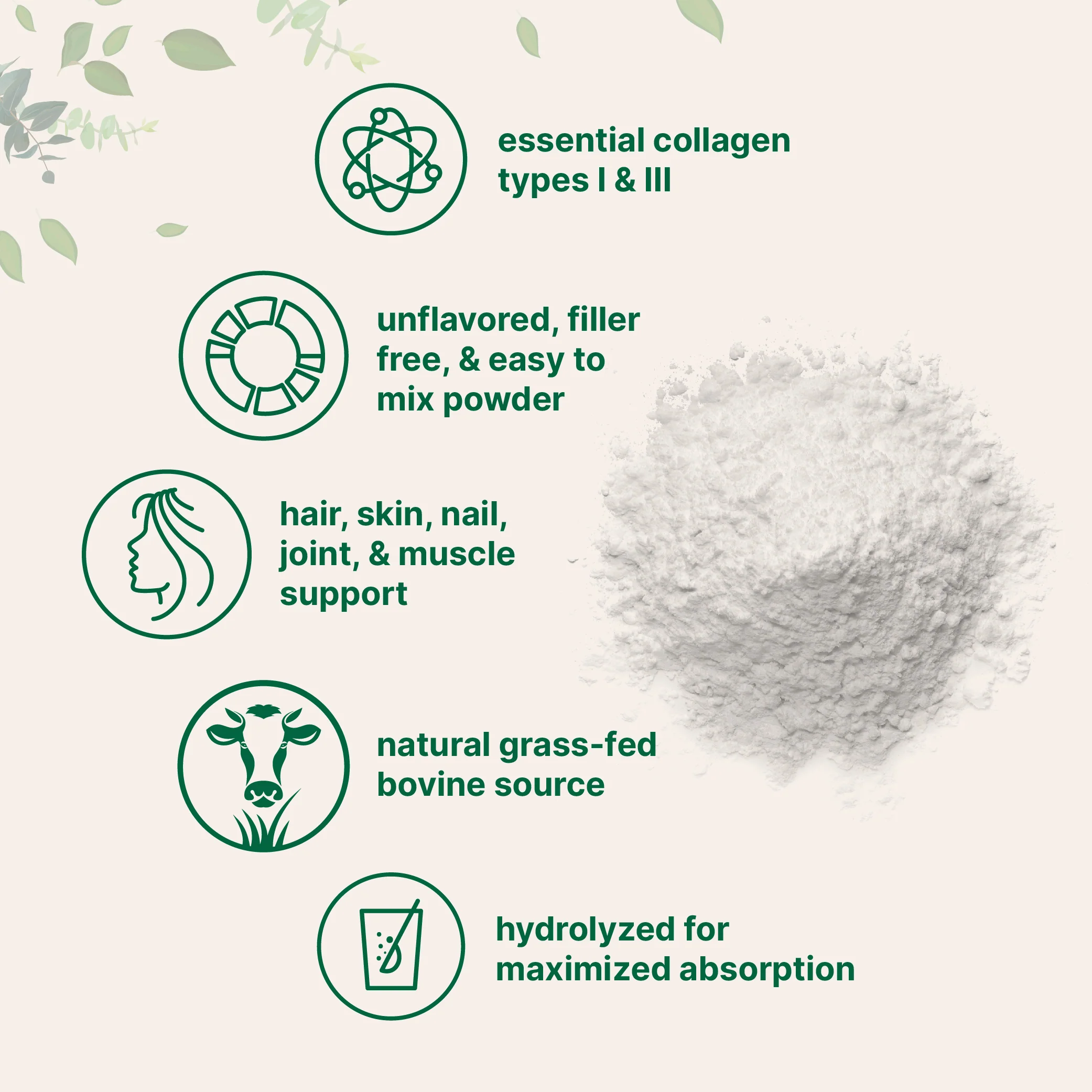 Micro Ingredients Bovine Collagen Protein Powder, 41 Servings - Image 4