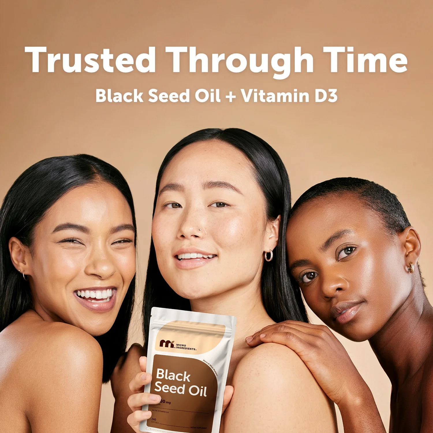 Micro Ingredients Black Seed Oil with Vitamin D3, 240 Softgels - Image 6