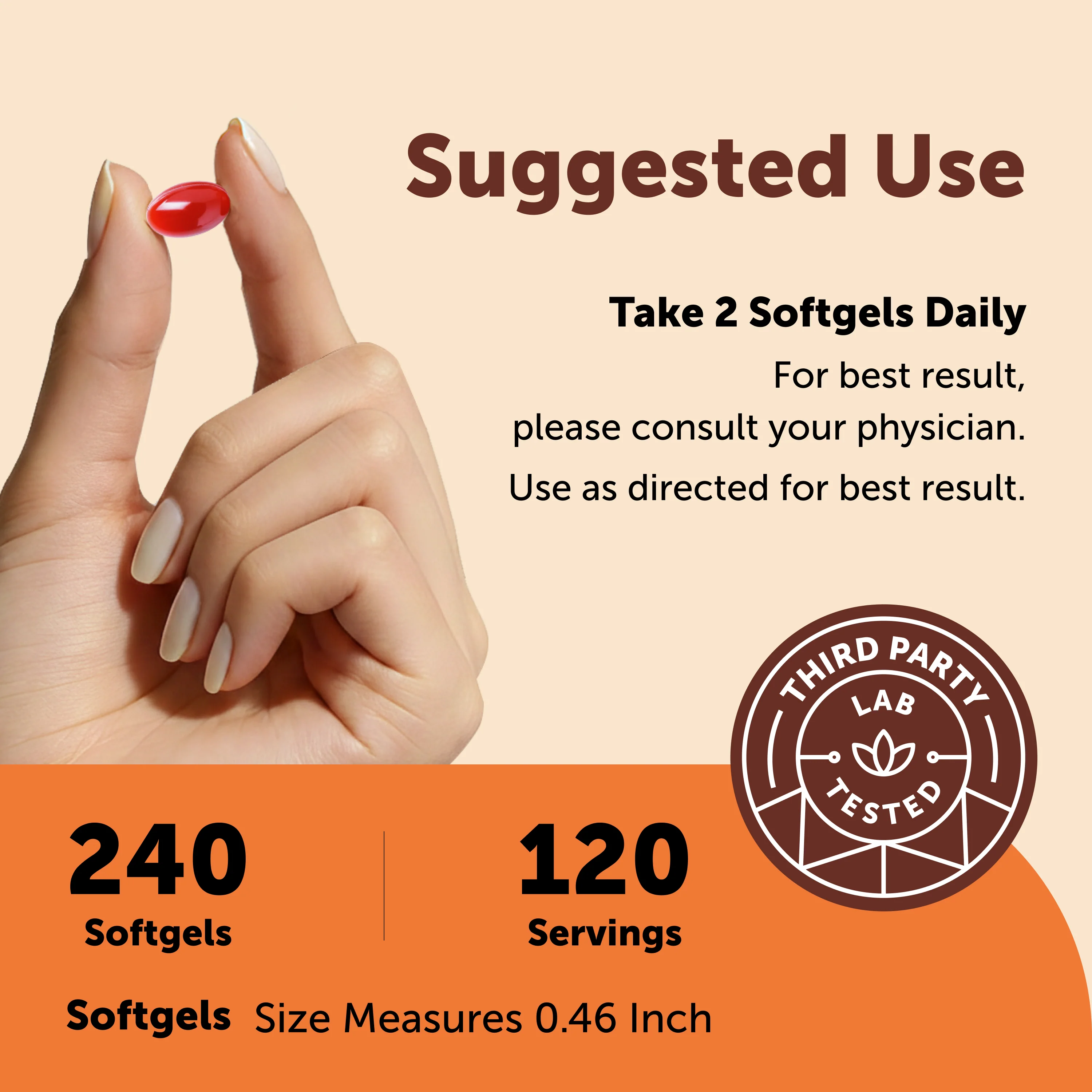 Micro Ingredients CoQ10 240 Softgels with Coconut MCT Oil - Image 5