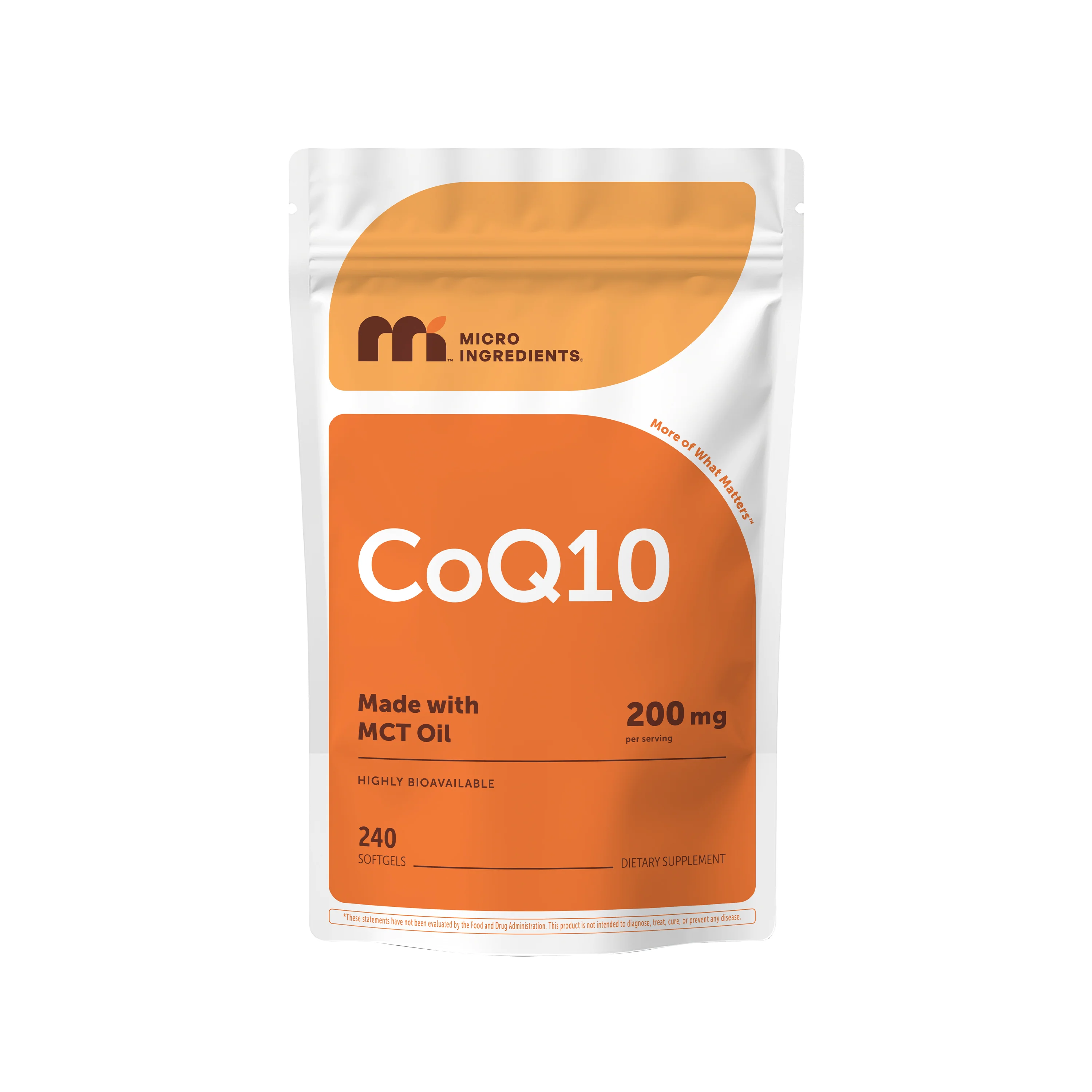 Micro Ingredients CoQ10 240 Softgels with Coconut MCT Oil - Image 6