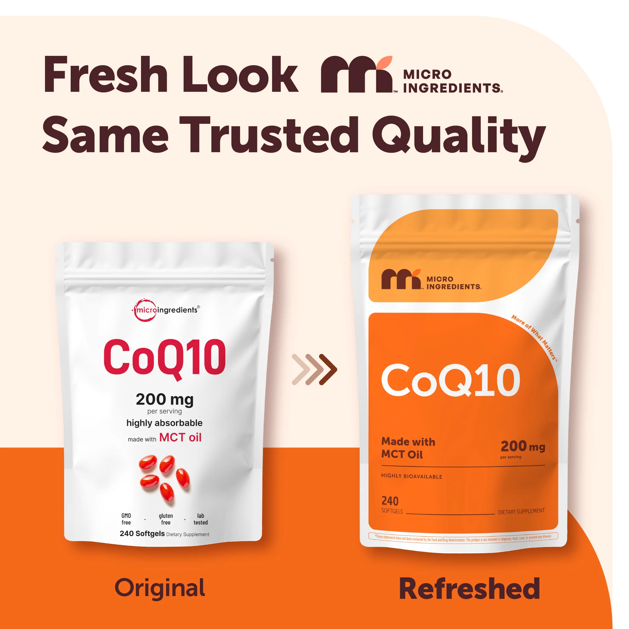 Micro Ingredients CoQ10 240 Softgels with Coconut MCT Oil - Image 7
