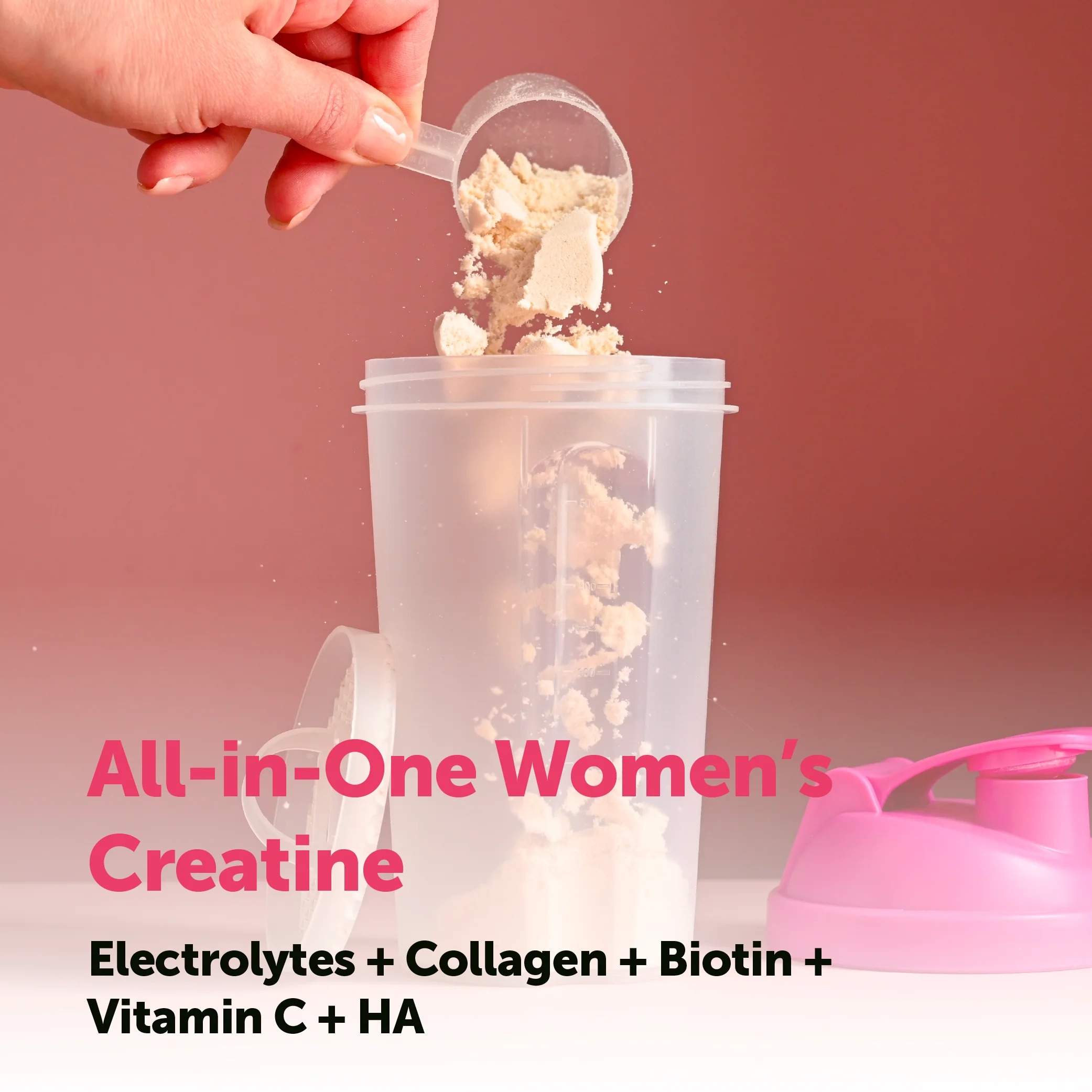 Creatine Monohydrate for Women with Multi Collagen Electrolyte, 500g (Lemon & Raspberry Flavor) - Image 5