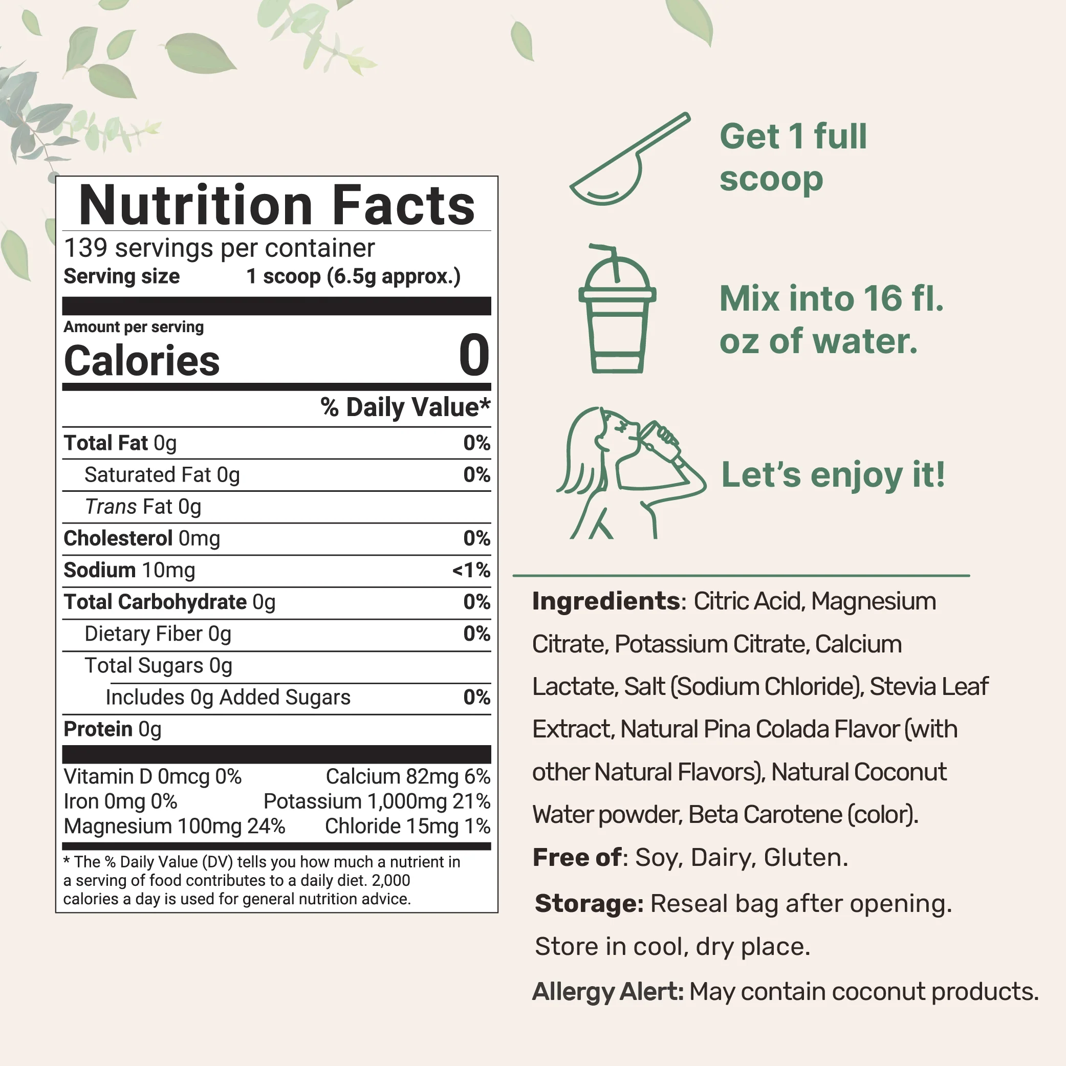 Micro Ingredients Electrolyte Hydration Drink Mix Powder, 2lb - Image 9