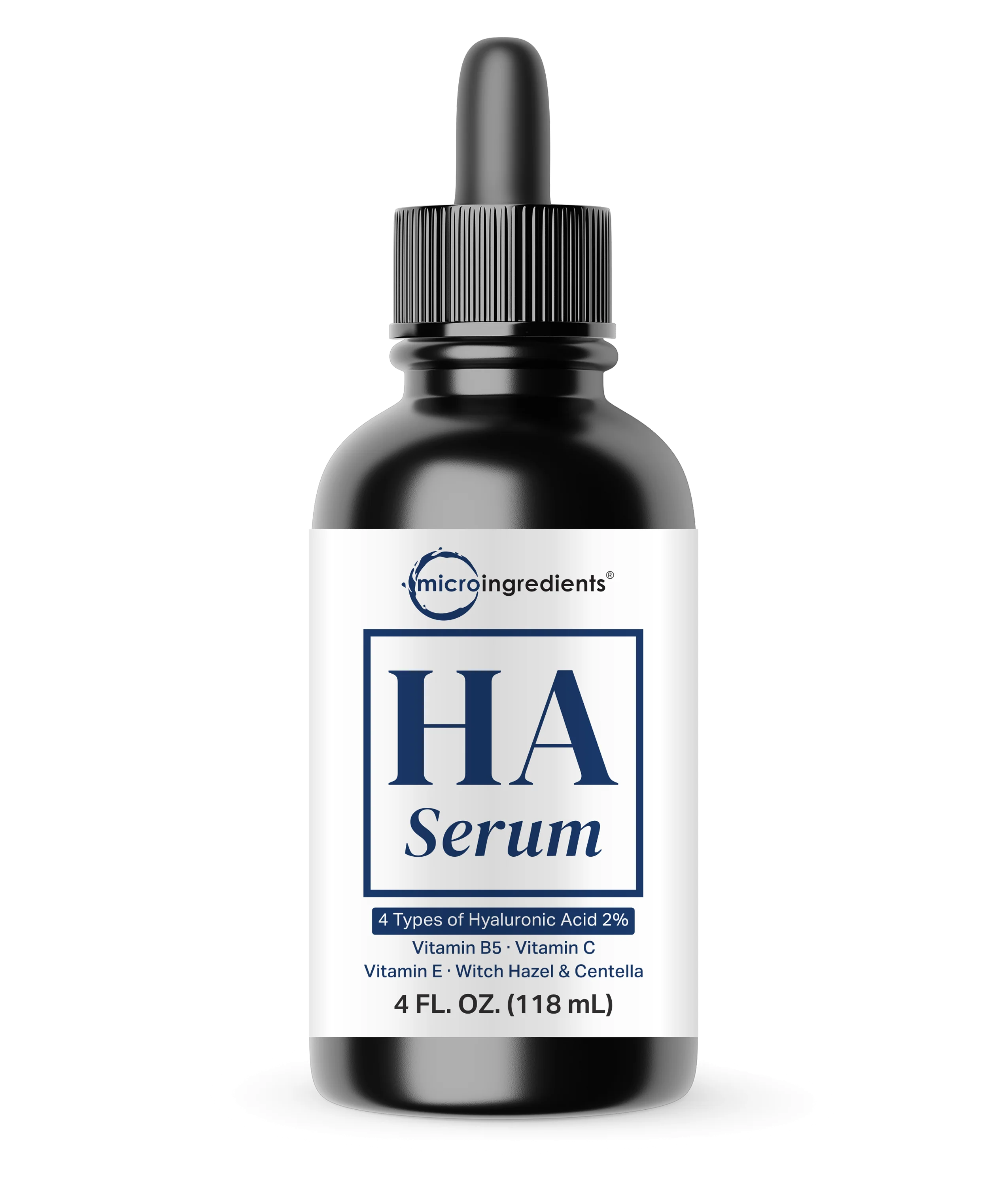 Micro Ingredients HA Serum with Vitamin B5, C, E, Witch Hazel, & Centella – 4 FL OZ - Image 8