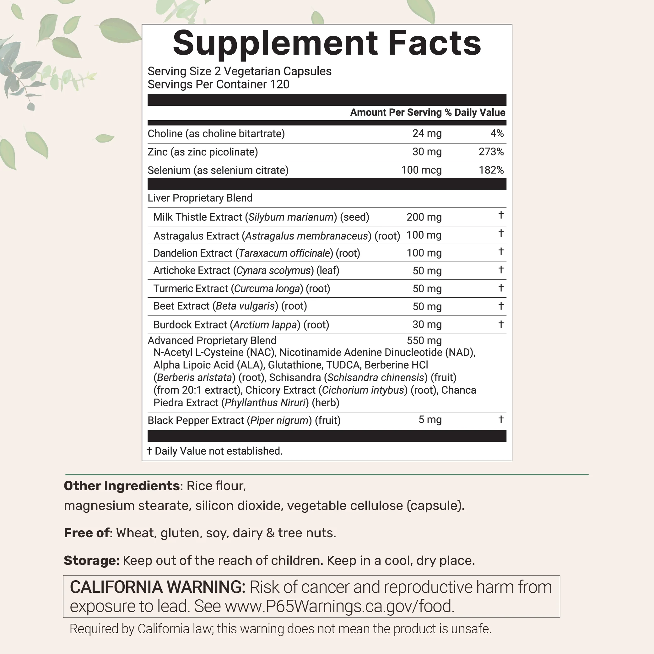 Liver Advanced+, 480 Veggie Capsules, 20-in-1 Advanced Complex - Image 2