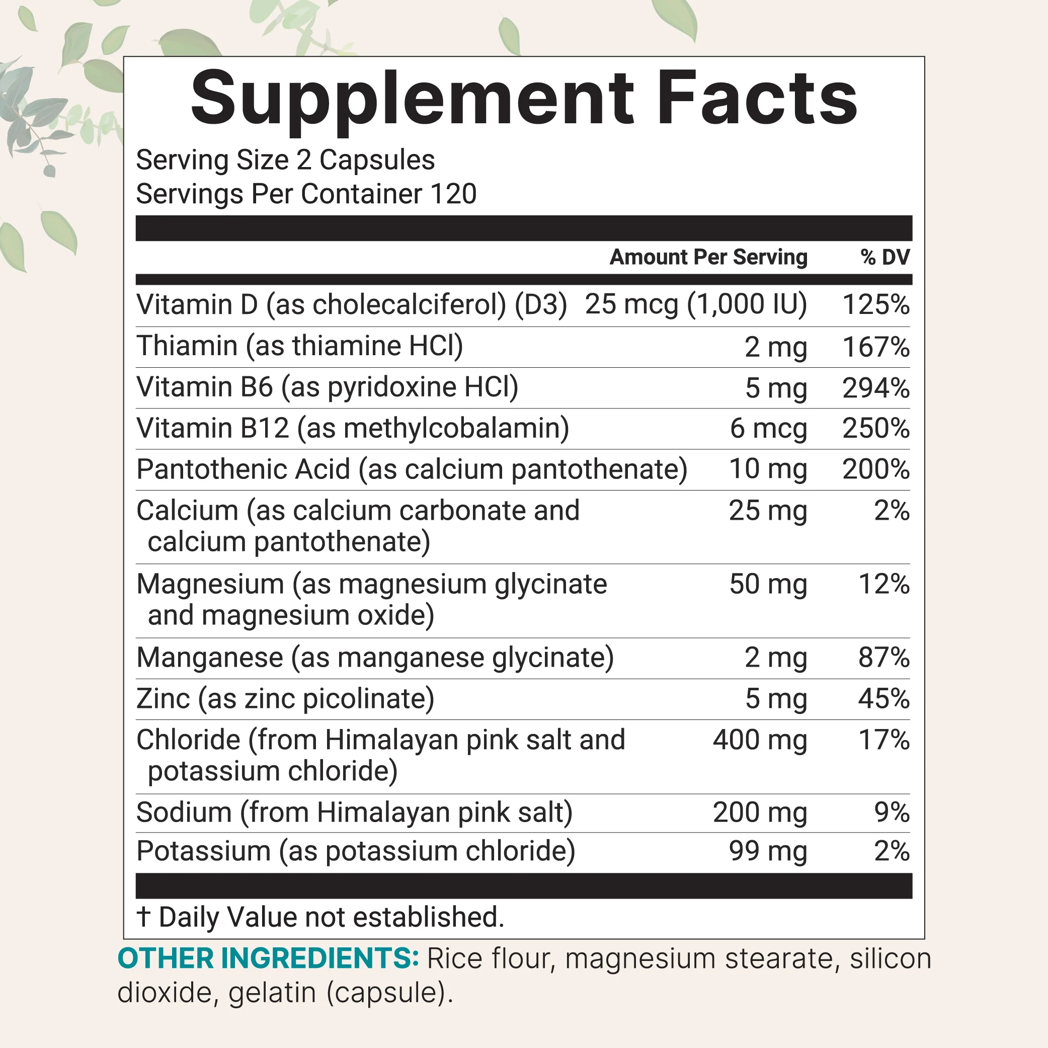 Micro Ingredients Advanced Electrolyte Complex with Multivitamins, 240 Capsules - Image 2