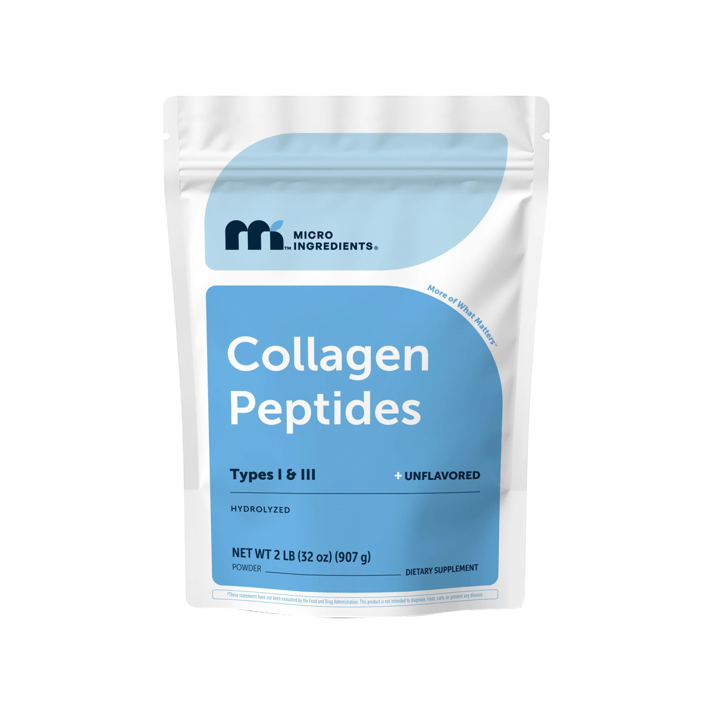 Micro Ingredients Bovine Collagen Peptides Powder, 2lb