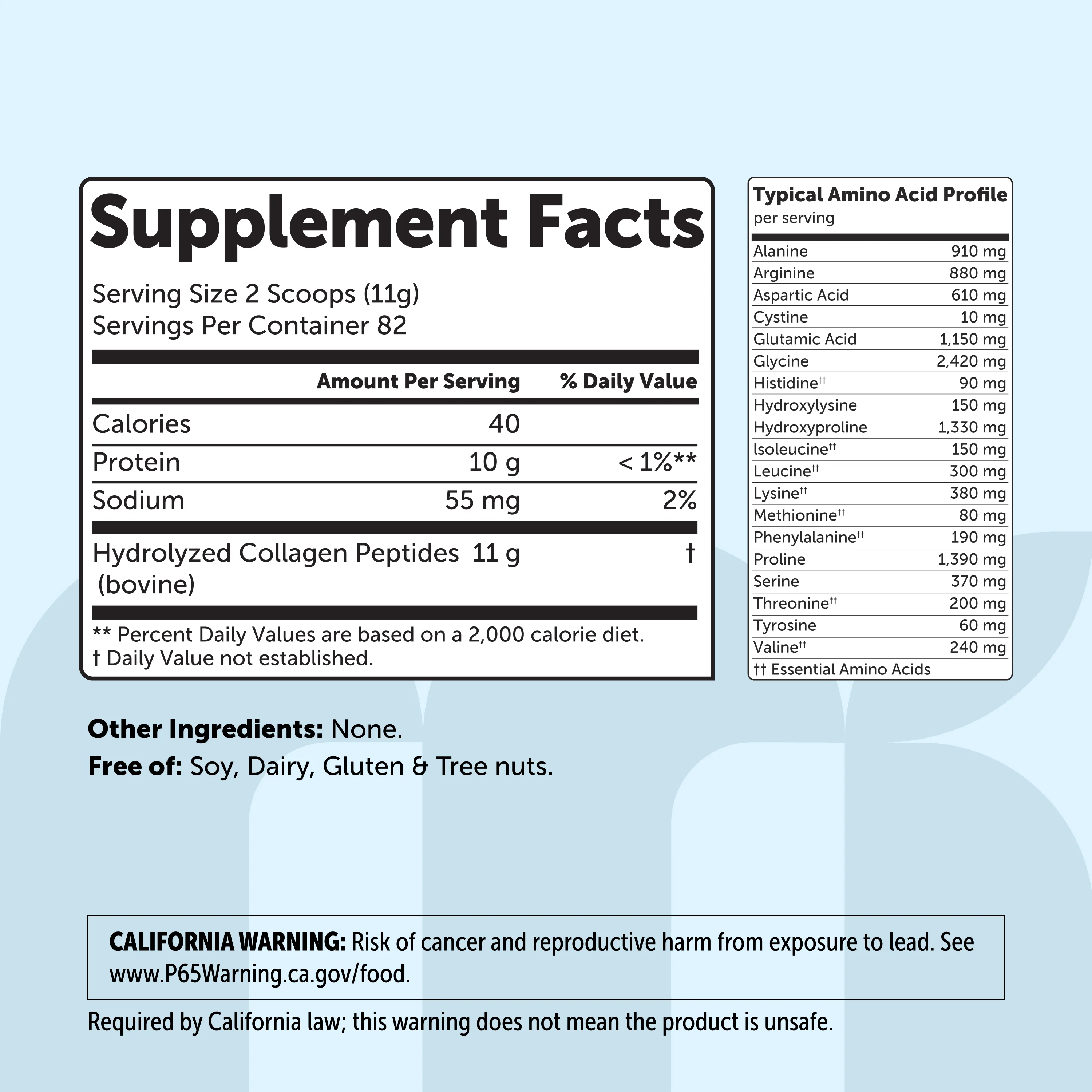 Micro Ingredients Bovine Collagen Peptides Powder, 2lb - Image 2