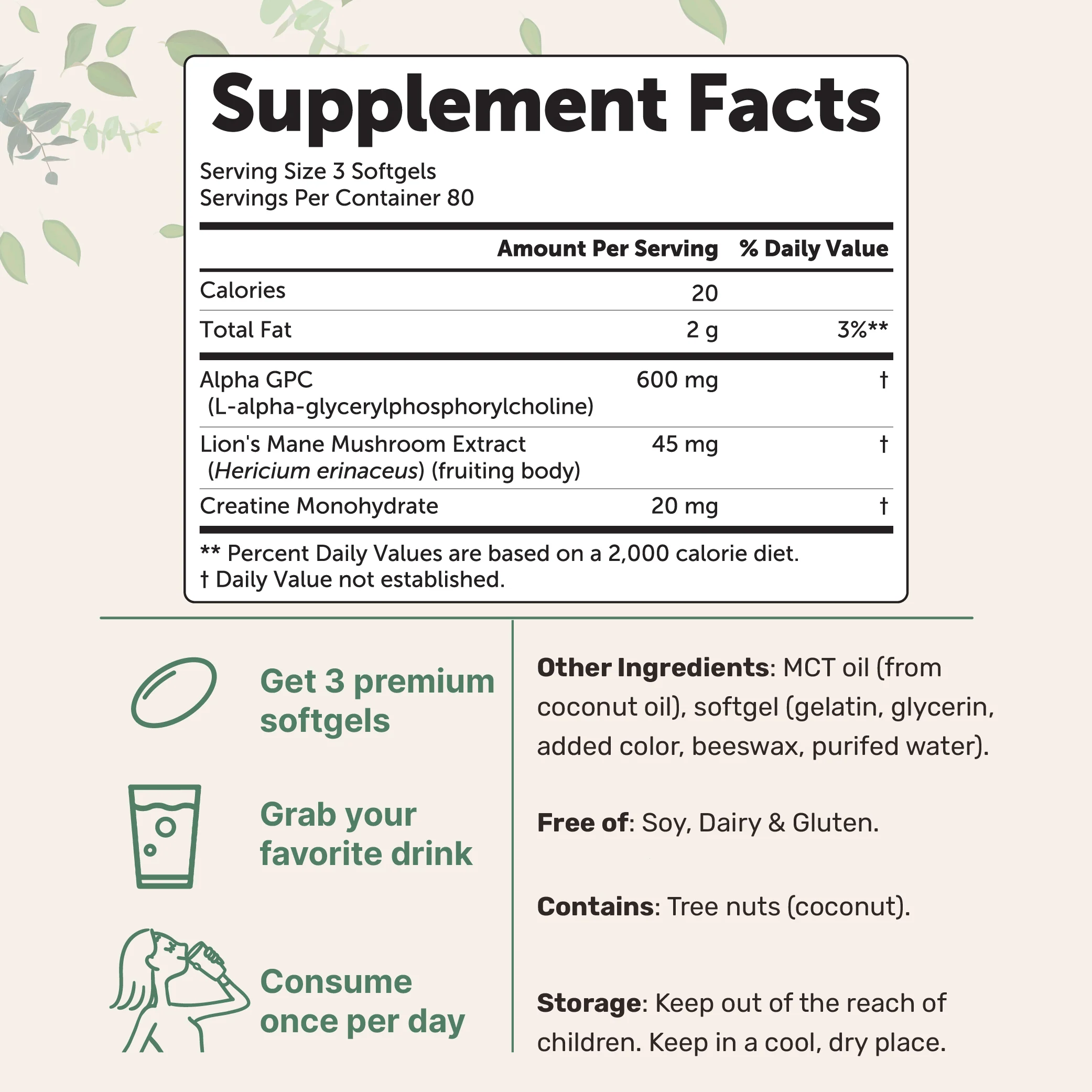 Micro Ingredients Copper Glycinate 4mg with MCT Oil, 500 Softgels - Image 2