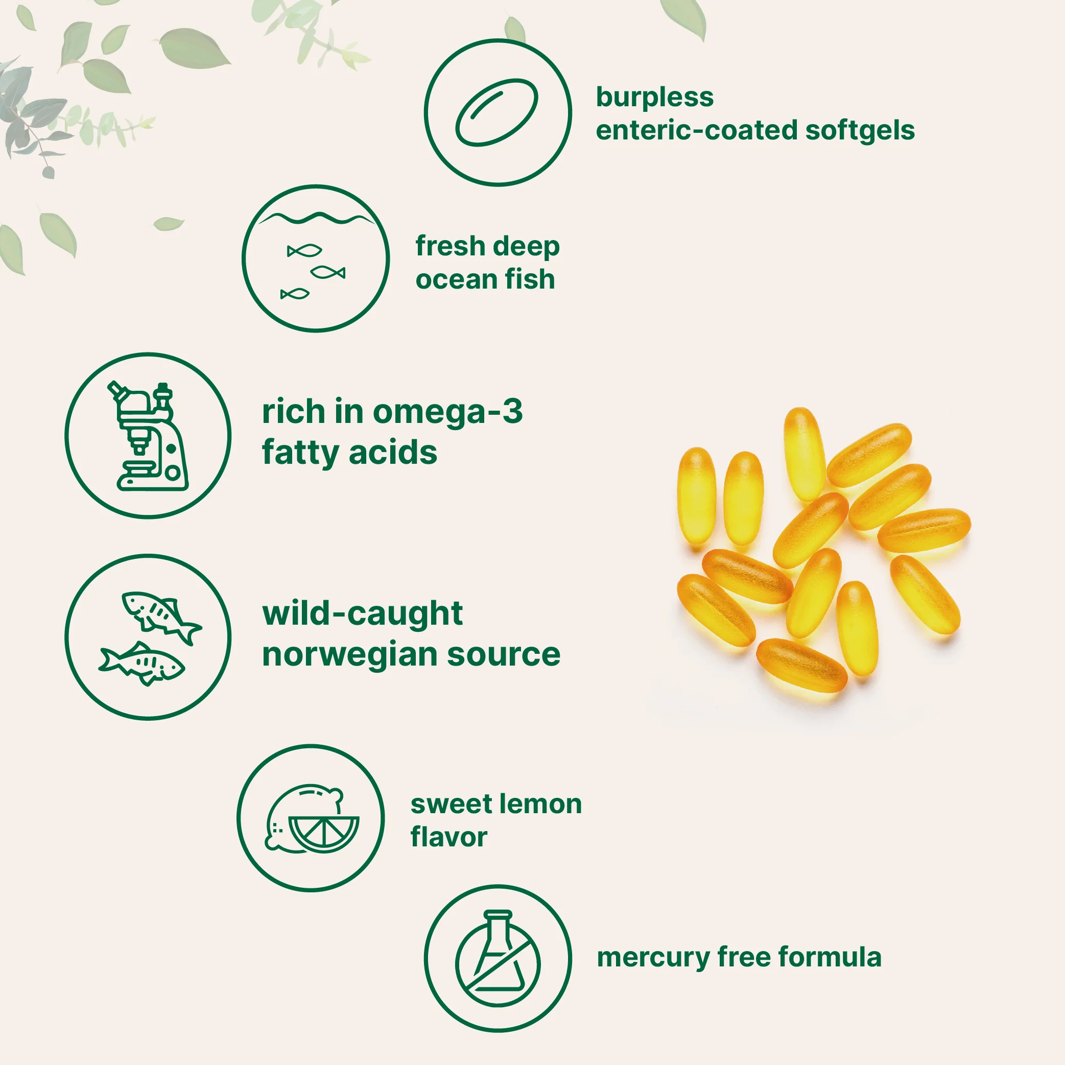 Micro Ingredients Omega 3 Fish Oil DHA Supplements 1000mg with EPA 500mg, 200 Softgels – Lemon Flavored - Image 3