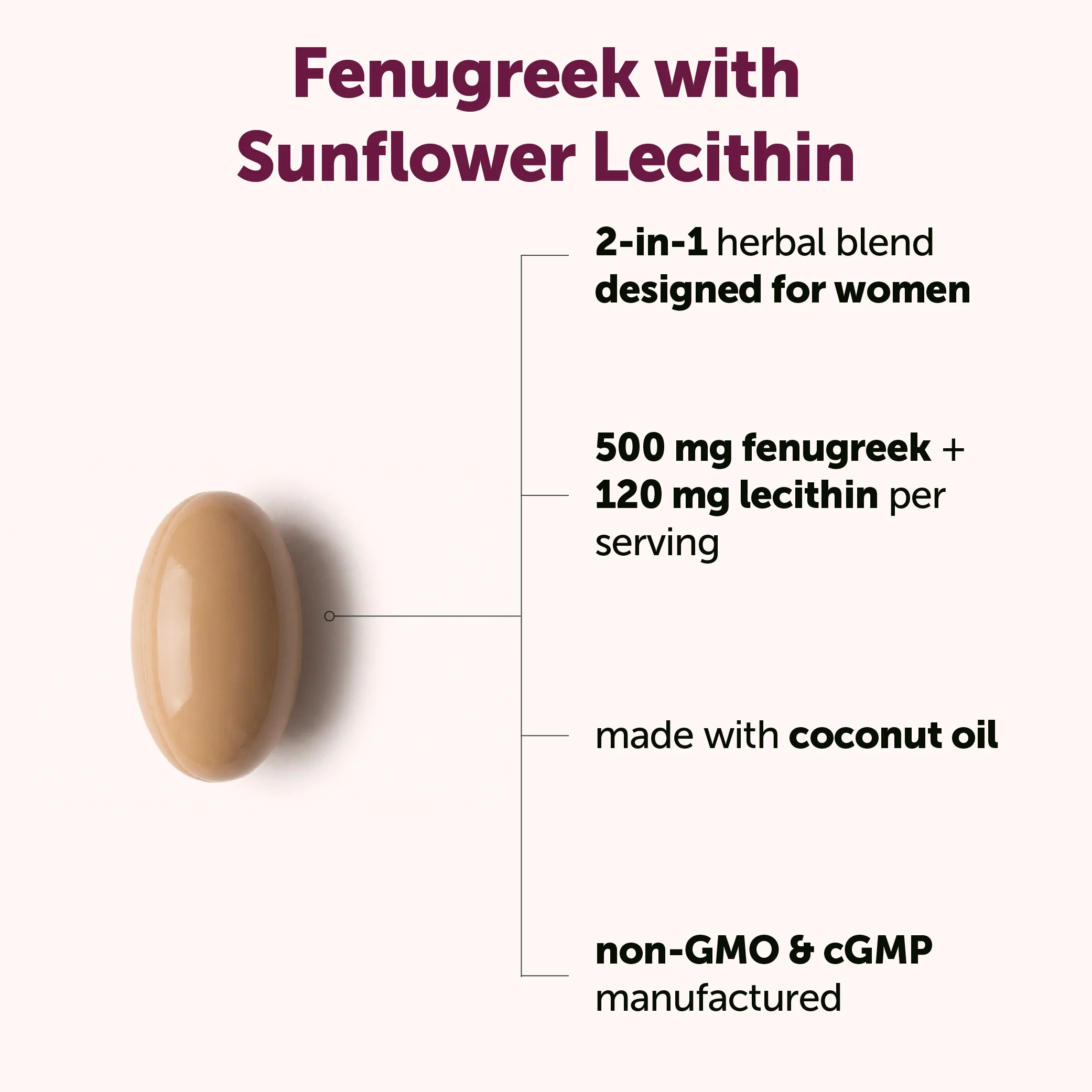 Micro Ingredients Fenugreek with Sunflower Lecithin, 360 Coconut Oil Softgels - Image 3