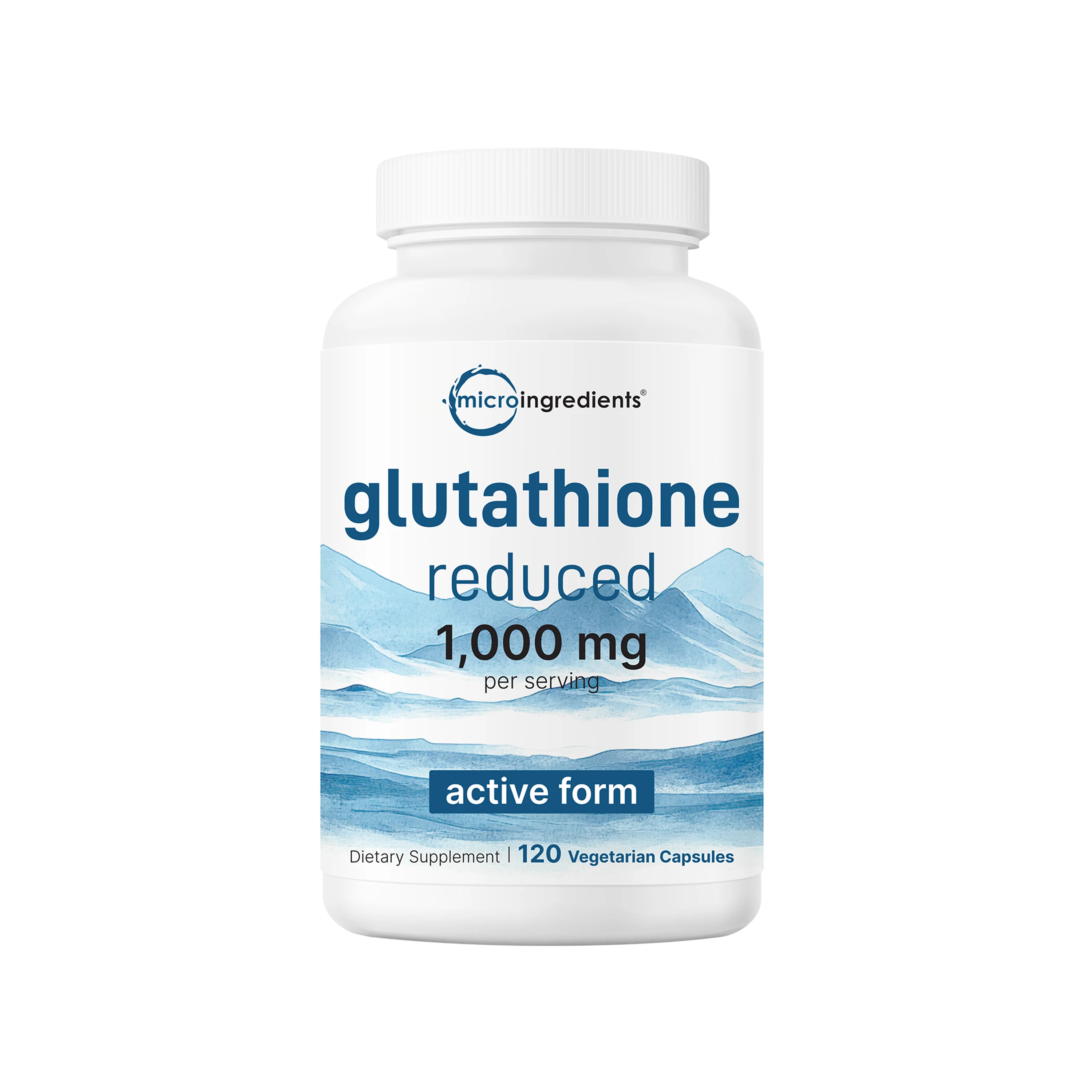 Micro Ingredients Glutathione 1,000mg, 120 Veggie Capsules