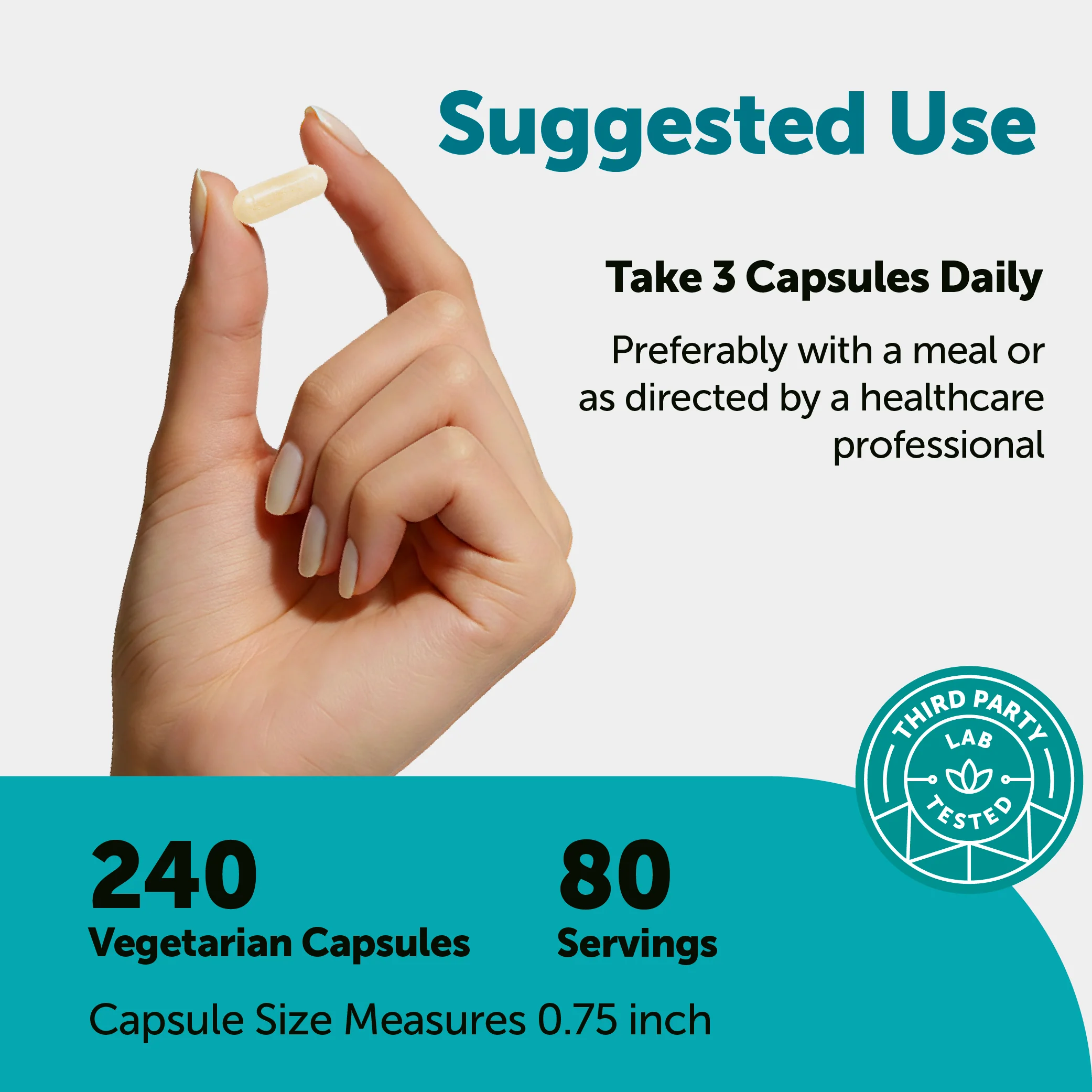 Micro Ingredients Hyaluronic Acid Complex 3000mg, 240 Vegetarian Capsules - Image 4