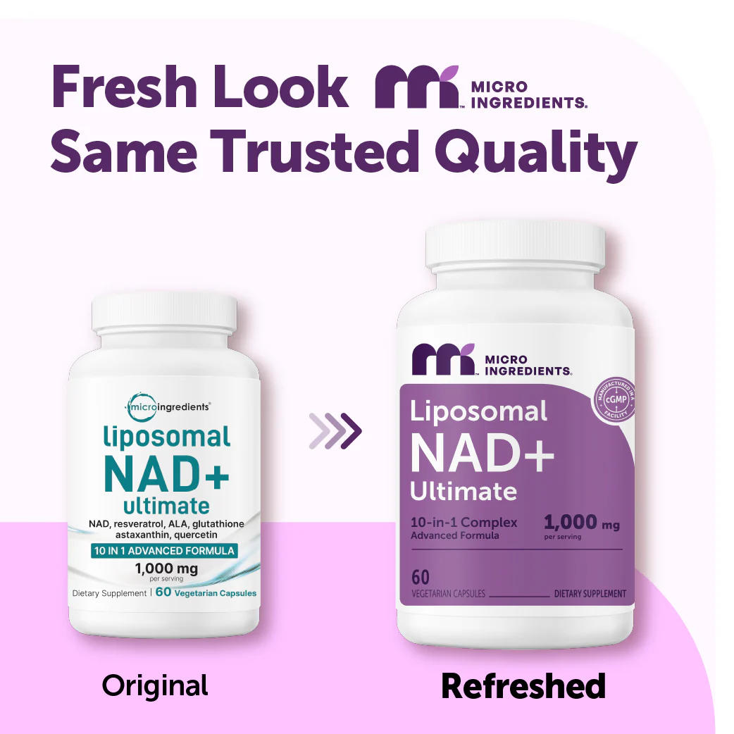 Micro Ingredients Liposomal NAD+ Ultimate 1,000mg, 60 Veggie Capsules - Image 2