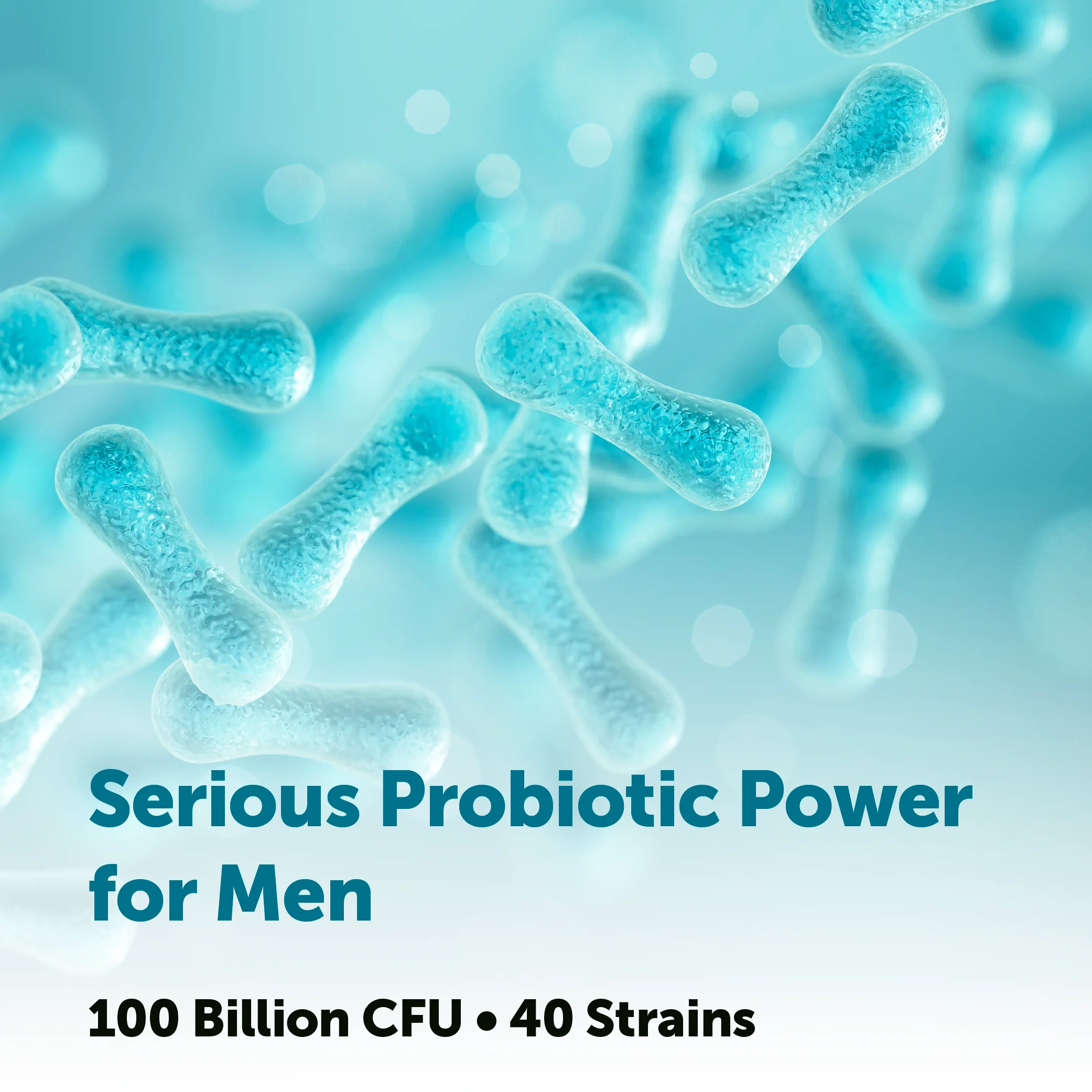 Micro Ingredients Men's Probiotics 40 strains 100 billion CFU, 120 Vegetarian Capsules - Image 4