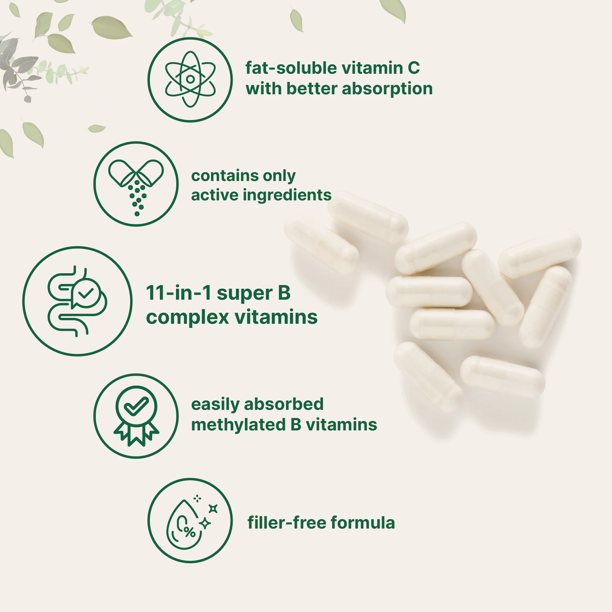 Micro Ingredients Methylated B Complex, 240 Pure Capsules - Image 3