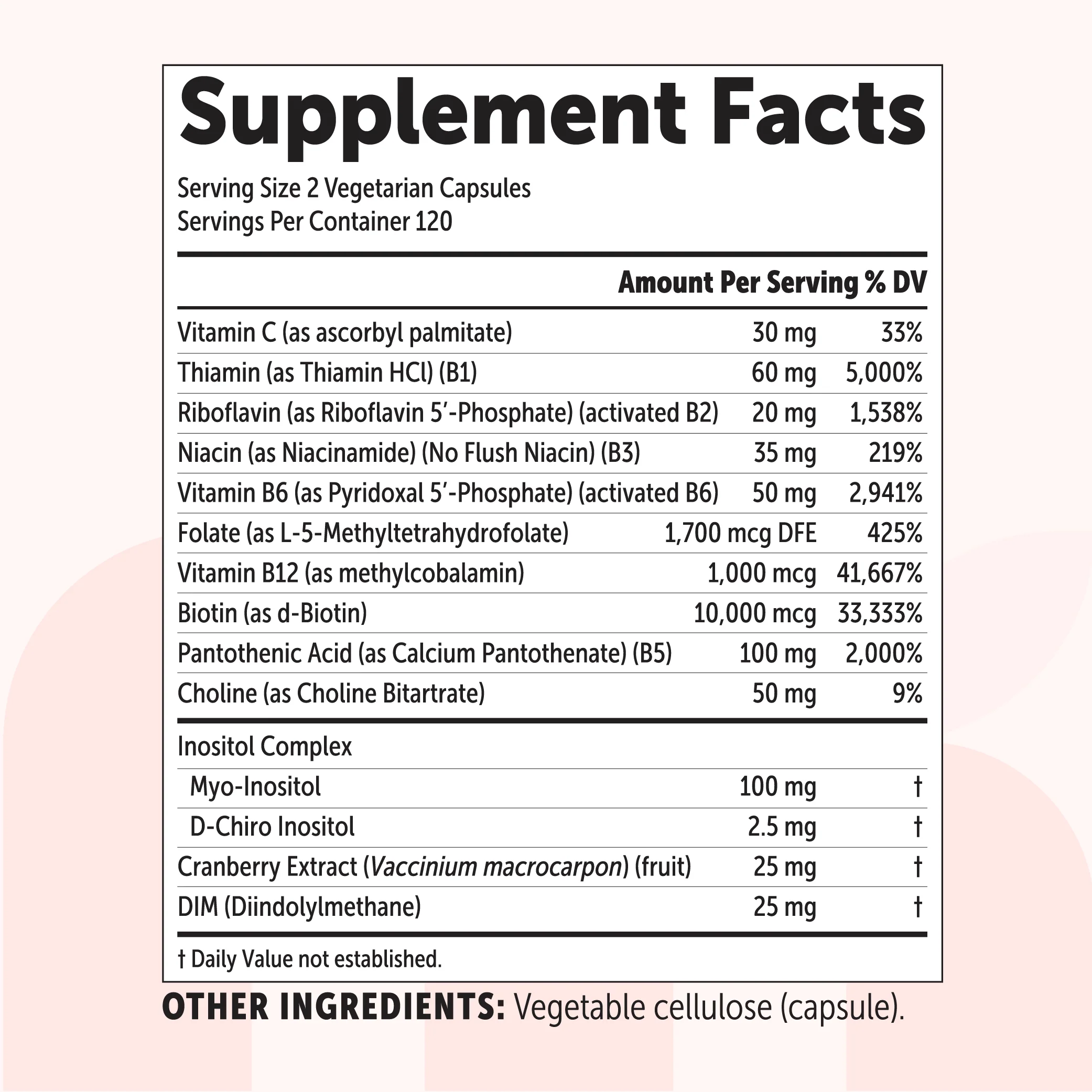 Micro Ingredients Methylated B Complex for Women 14-in-1, 240 Vegetarian Capsules - Image 2