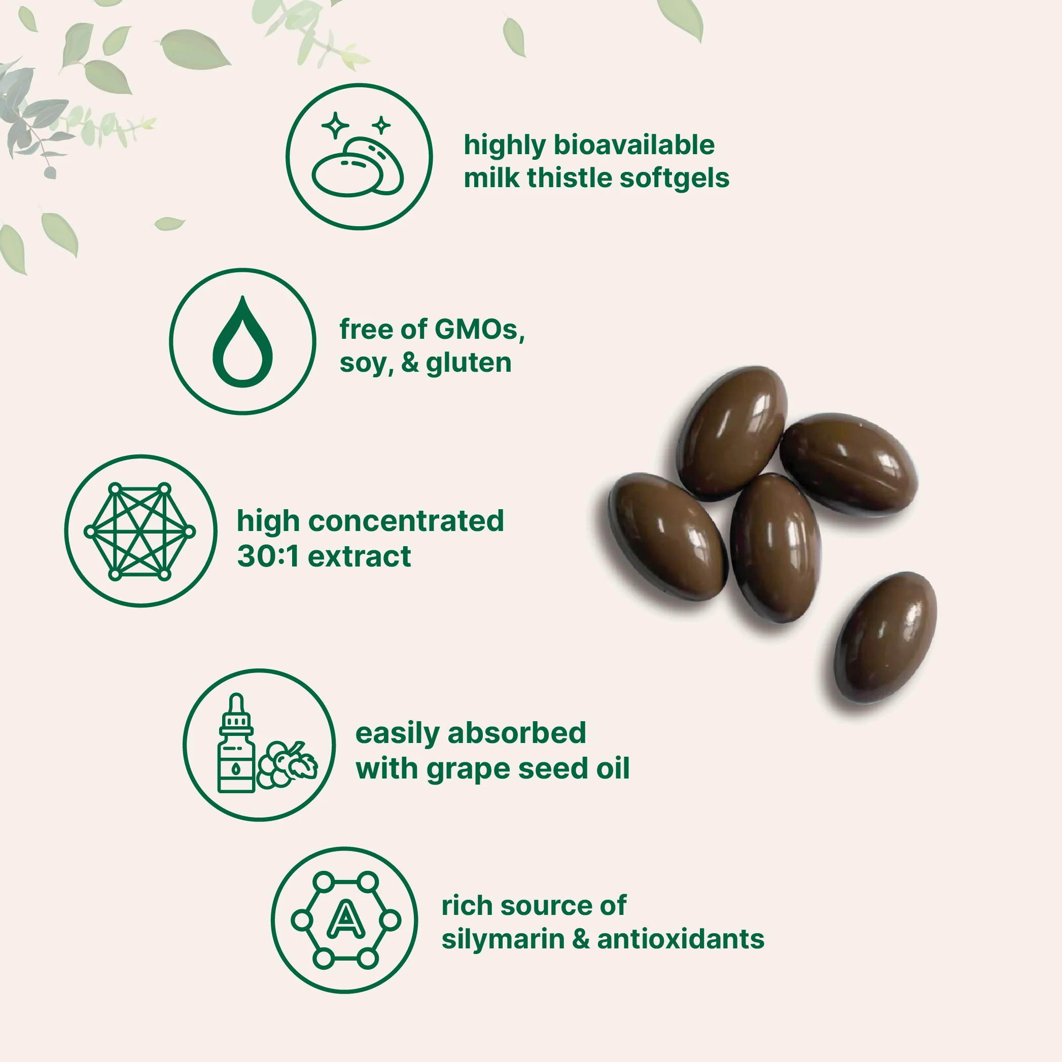 Micro Ingredients Milk Thistle 6,000mg Equivalent, 360 Softgels with Grape Seed Oil - Image 3