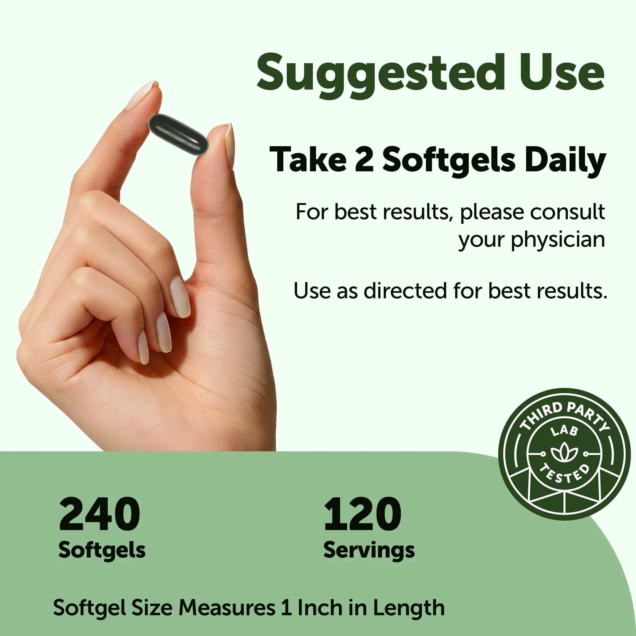 Micro Ingredients Moringa with Oregano Oil, Black Seed Oil & Omega-3, 240 Flaxseed Oil Softgels - Image 4