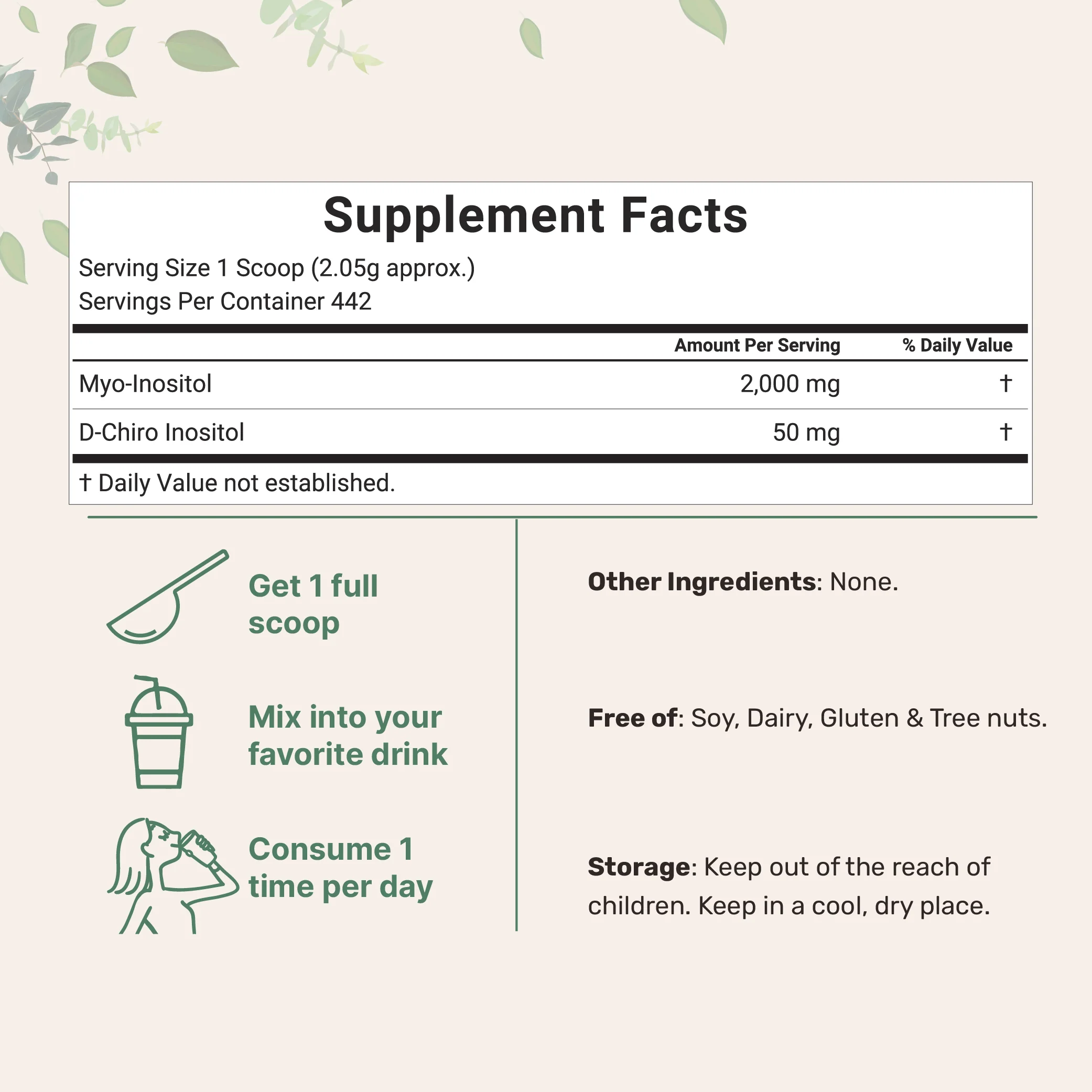 Micro Ingredients Myo & D-Chiro Inositol Powder, Hormonal Balance & Ovarian Support - Image 4