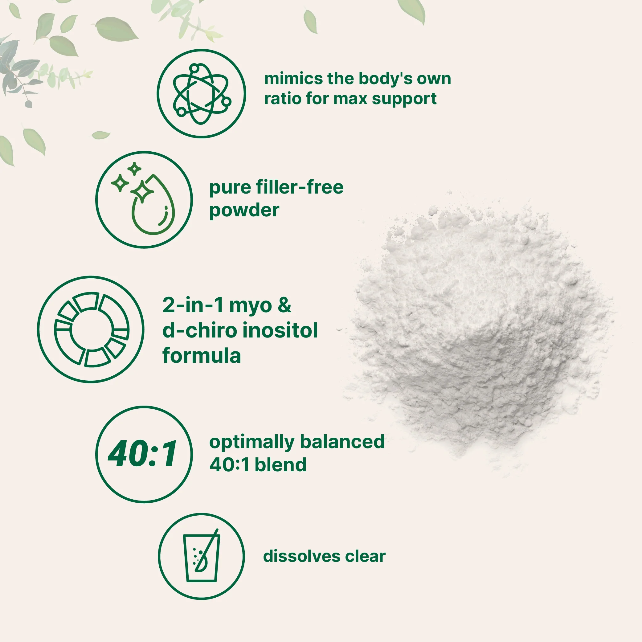 Micro Ingredients Myo & D-Chiro Inositol Powder, Hormonal Balance & Ovarian Support - Image 5