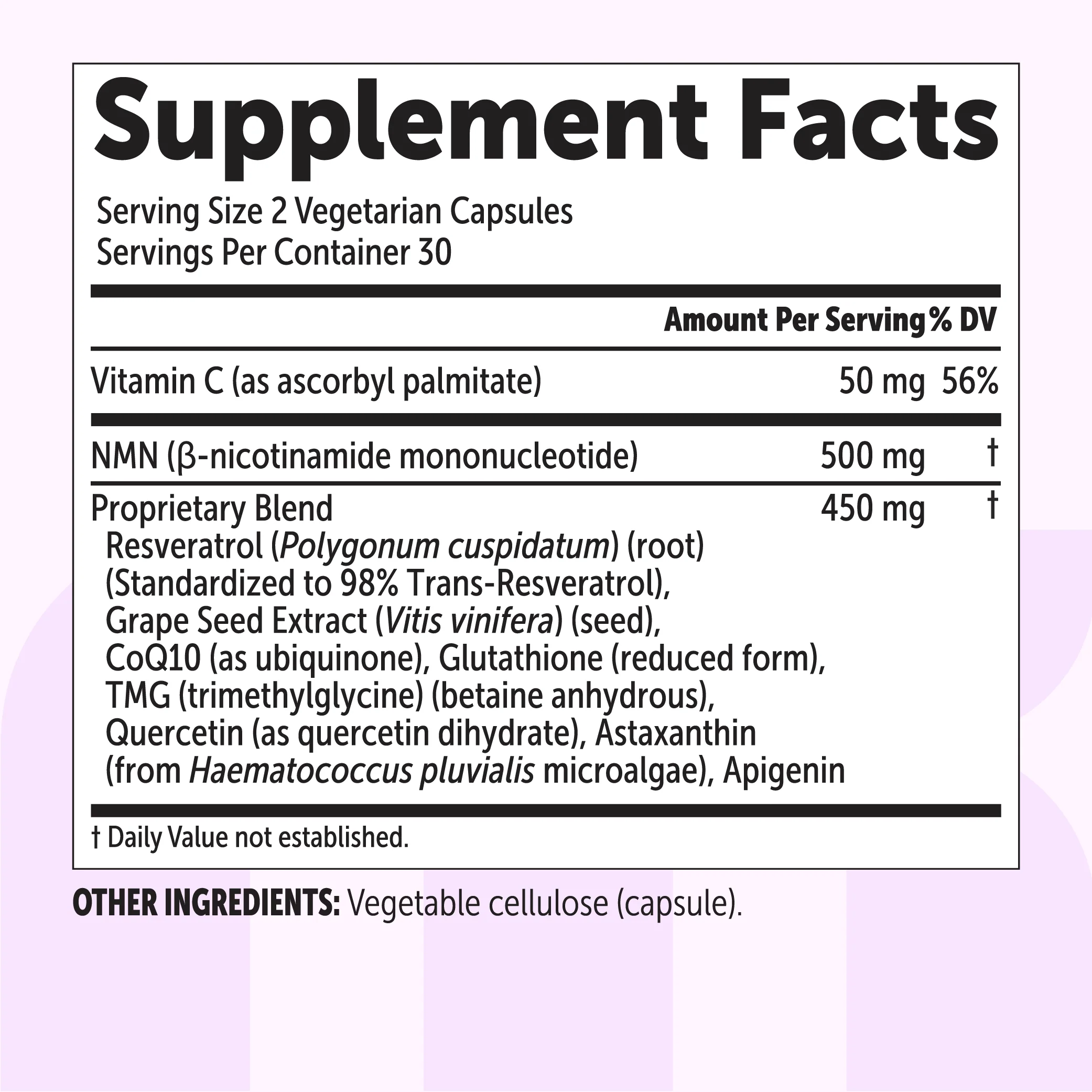Micro Ingredients NMN Complex 1,000mg Per Serving, Veggie Capsules - Image 5