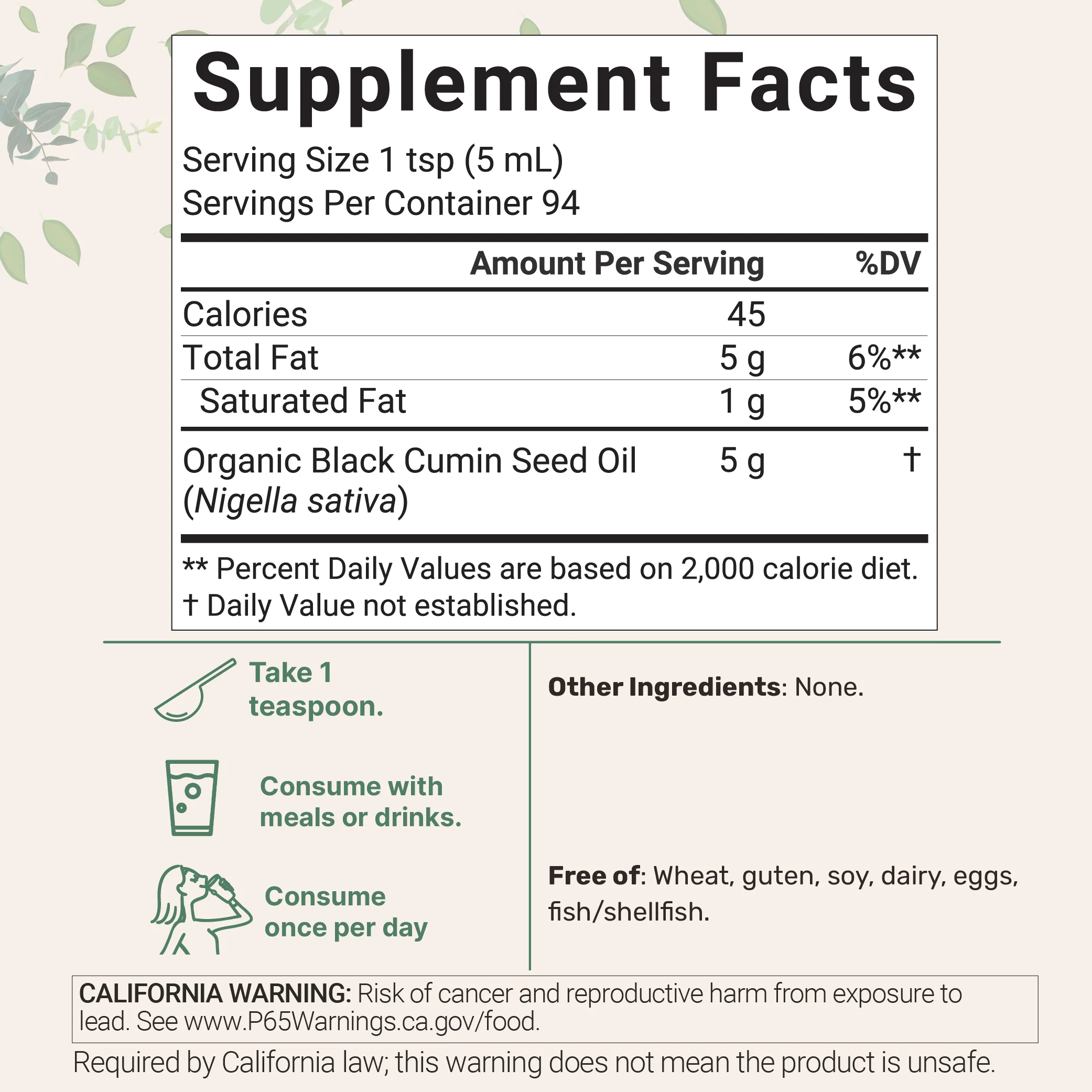 Micro Ingredients Organic Black Seed Oil, 16 fl oz | Cold Pressed Black Cumin Seeds from Nigella Sativa - Image 3