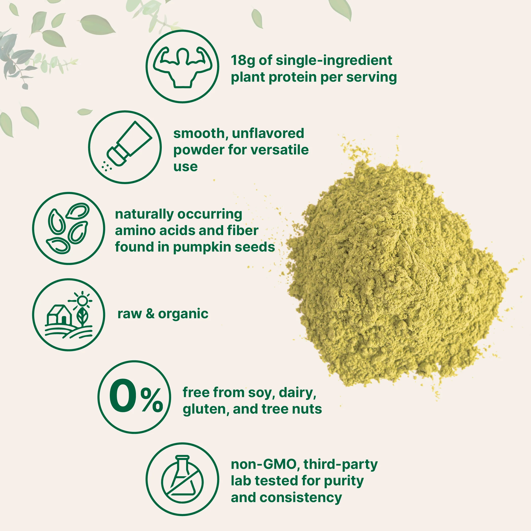 Micro Ingredients Organic Pumpkin Seed Protein Powder, 2lb - Image 3