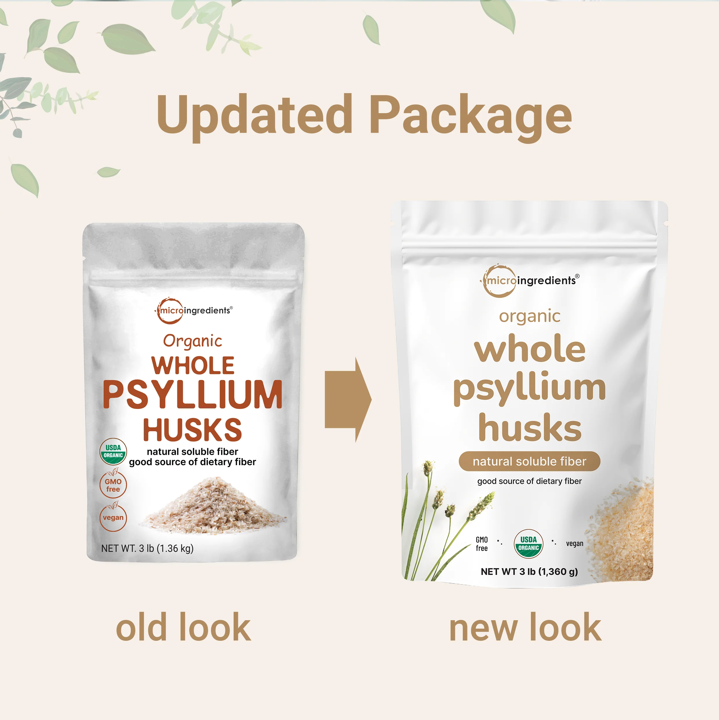 Micro Ingredients Organic Whole Psyllium Husks, 3lbs - Image 3