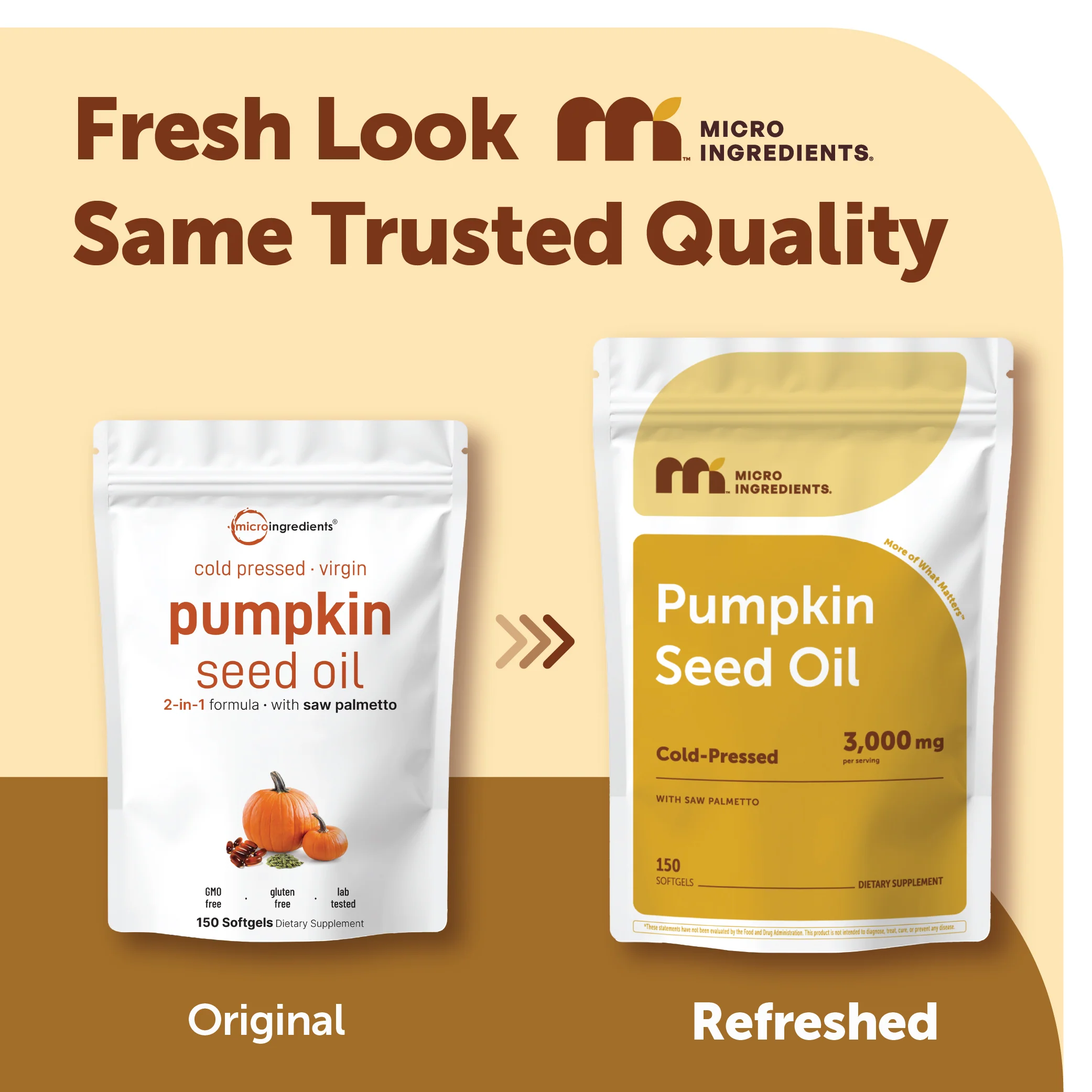 Micro Ingredients Pumpkin Seed Oil with Saw Palmetto, 300 Softgels (2 Pack) - Image 2