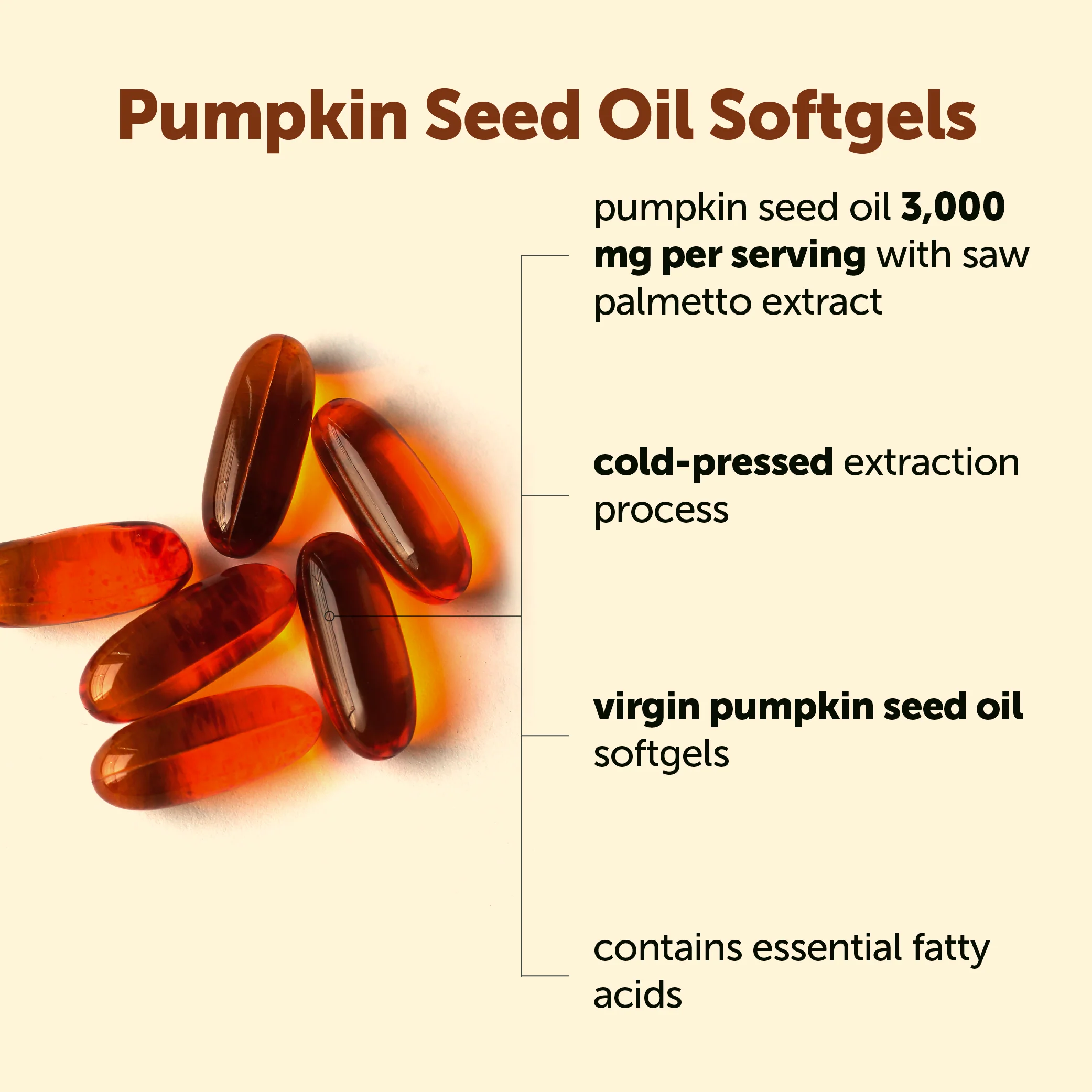 Micro Ingredients Pumpkin Seed Oil with Saw Palmetto, 300 Softgels (2 Pack) - Image 4