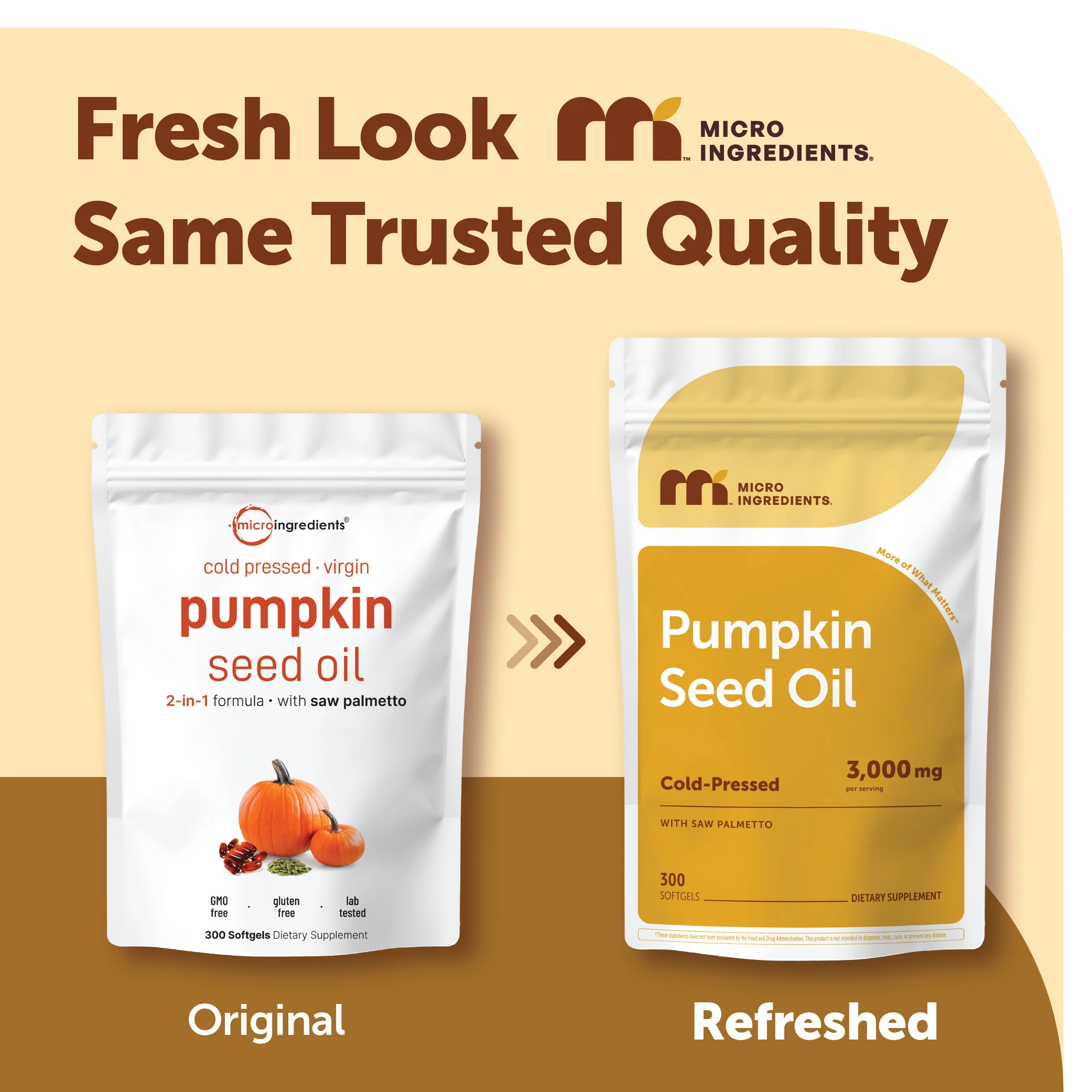 Micro Ingredients Pumpkin Seed Oil with Saw Palmetto, 600 Softgels (2 Pack) - Image 2