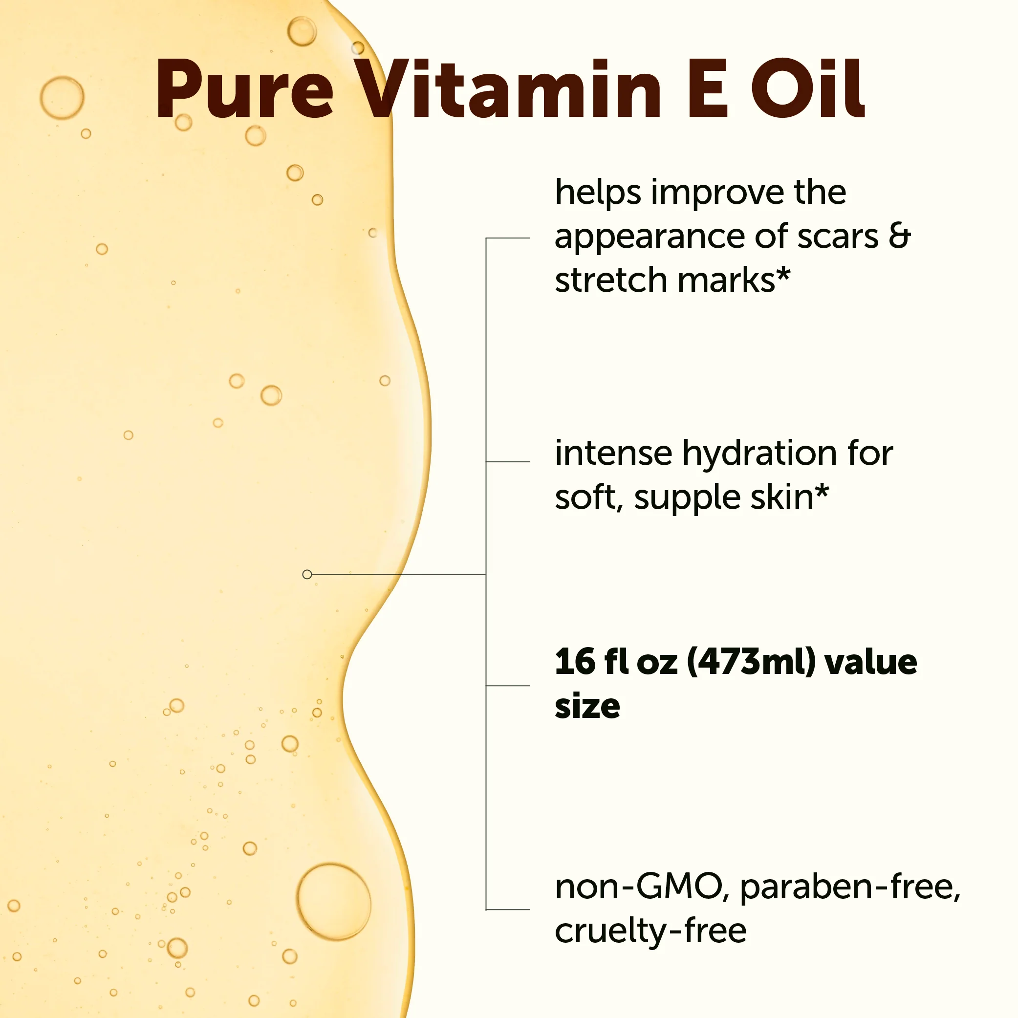 Micro Ingredients Pure Vitamin E Oil, 16 fl oz (473mL) - Image 3