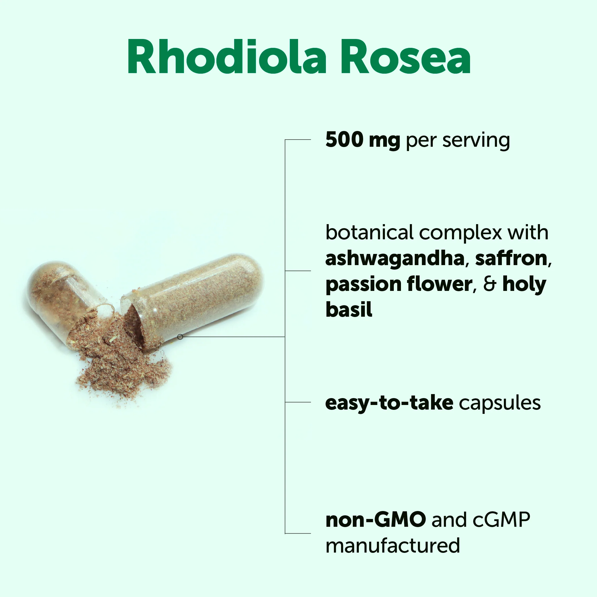 Micro Ingredients Rhodiola Rosea Complex 3000mg, 240 Vegetarian Capsules - Image 3