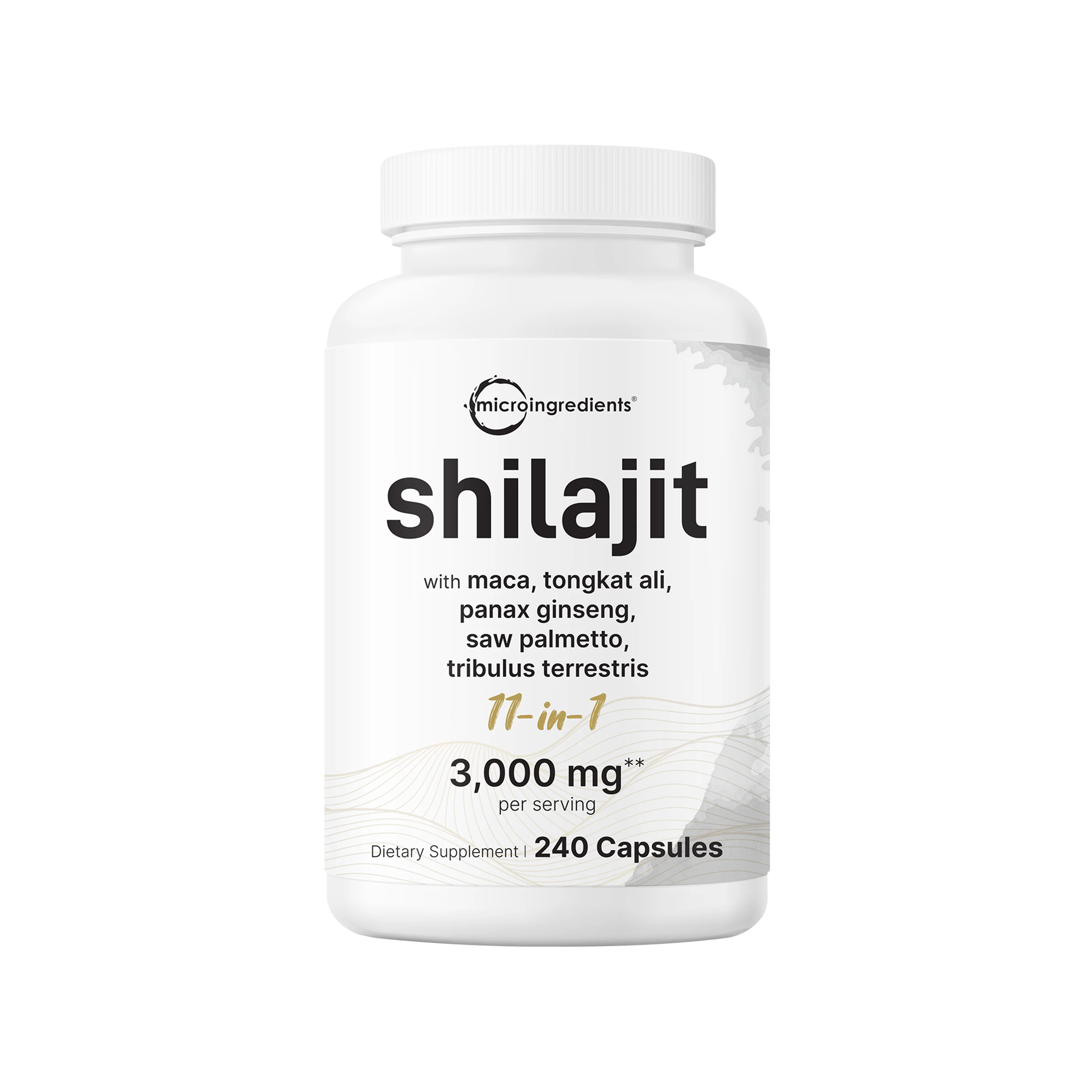 Micro Ingredients Shilajit 11-in-1 3000mg, 240 Capsules