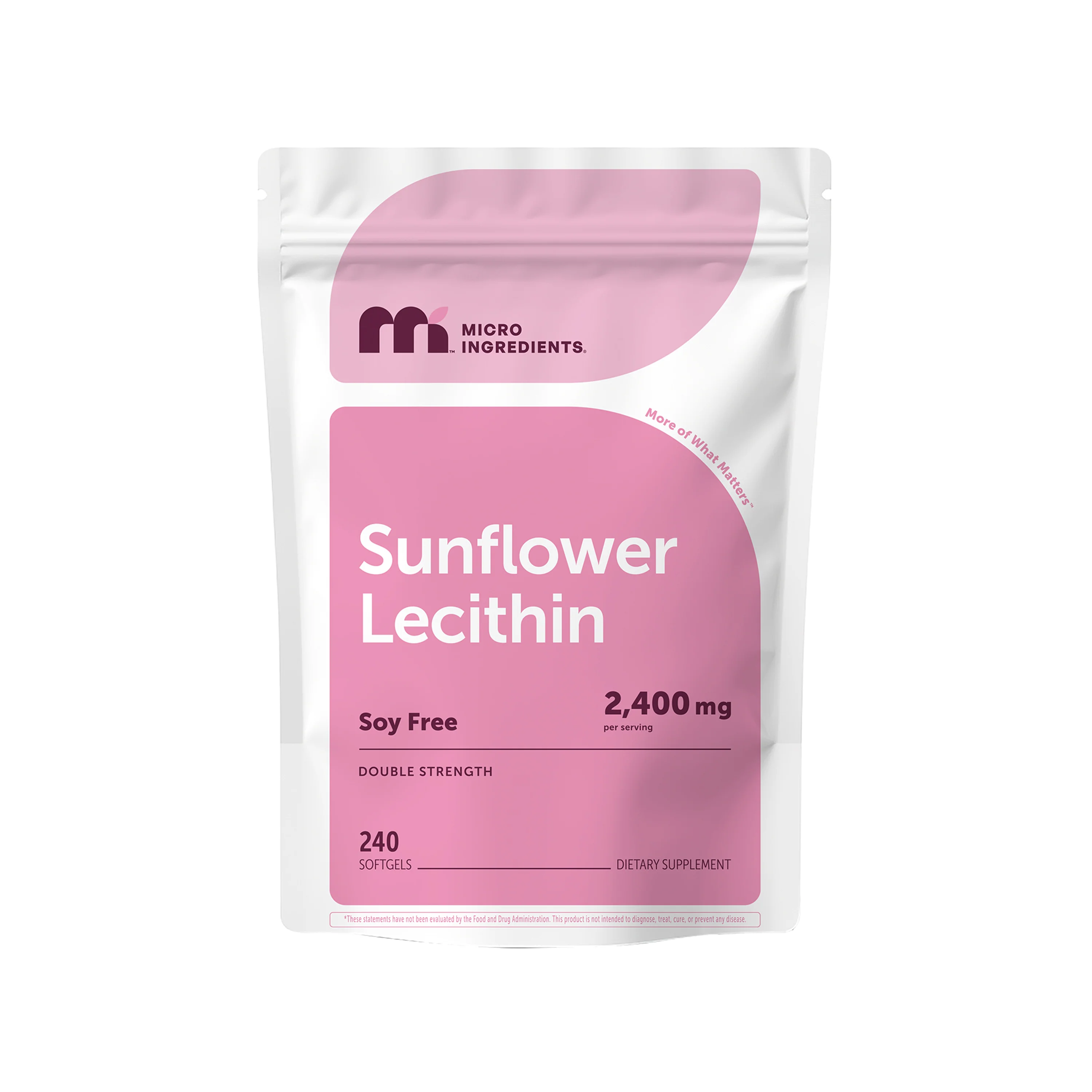 Micro Ingredients Sunflower Lecithin 2400mg, 240 Softgels