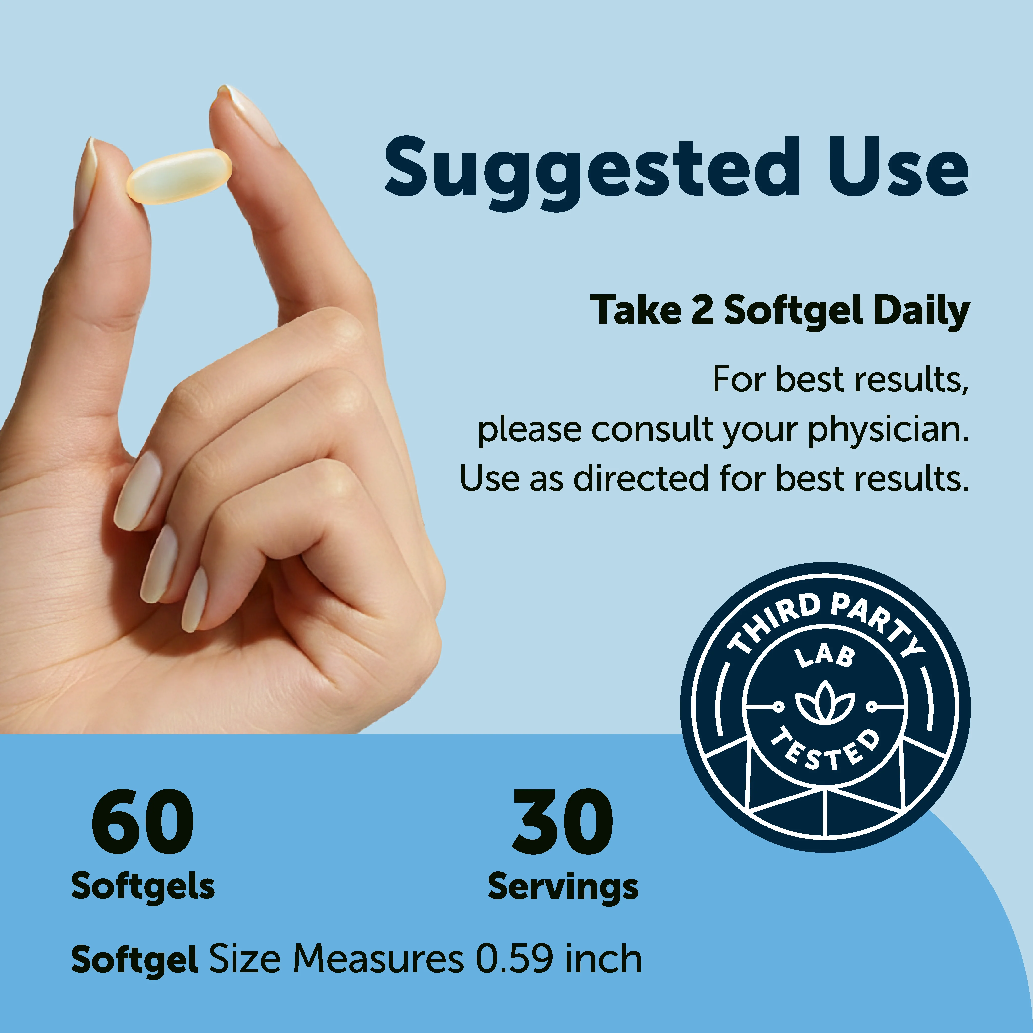 Micro Ingredients Supreme Omega-3 Fish Oil w/ Ultra High EPA & DHA, Burpless Softgels - Image 4