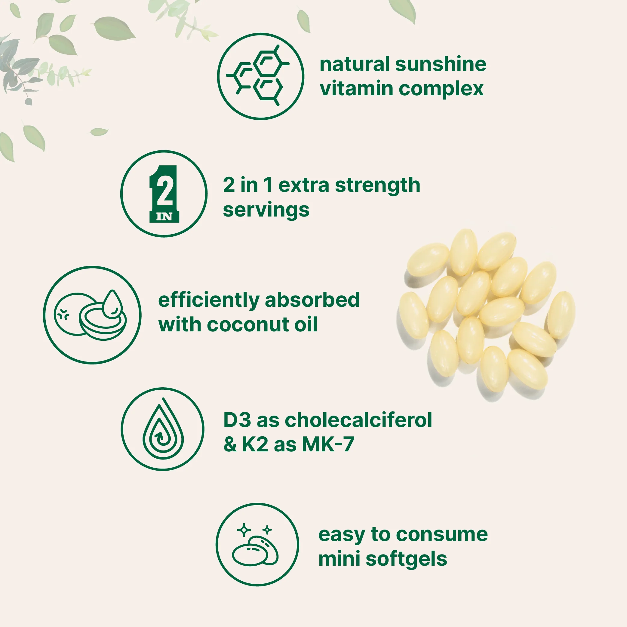 Micro Ingredients Vitamin D3 10,000 IU, 400 Softgels | Virgin Coconut Oil - Image 3