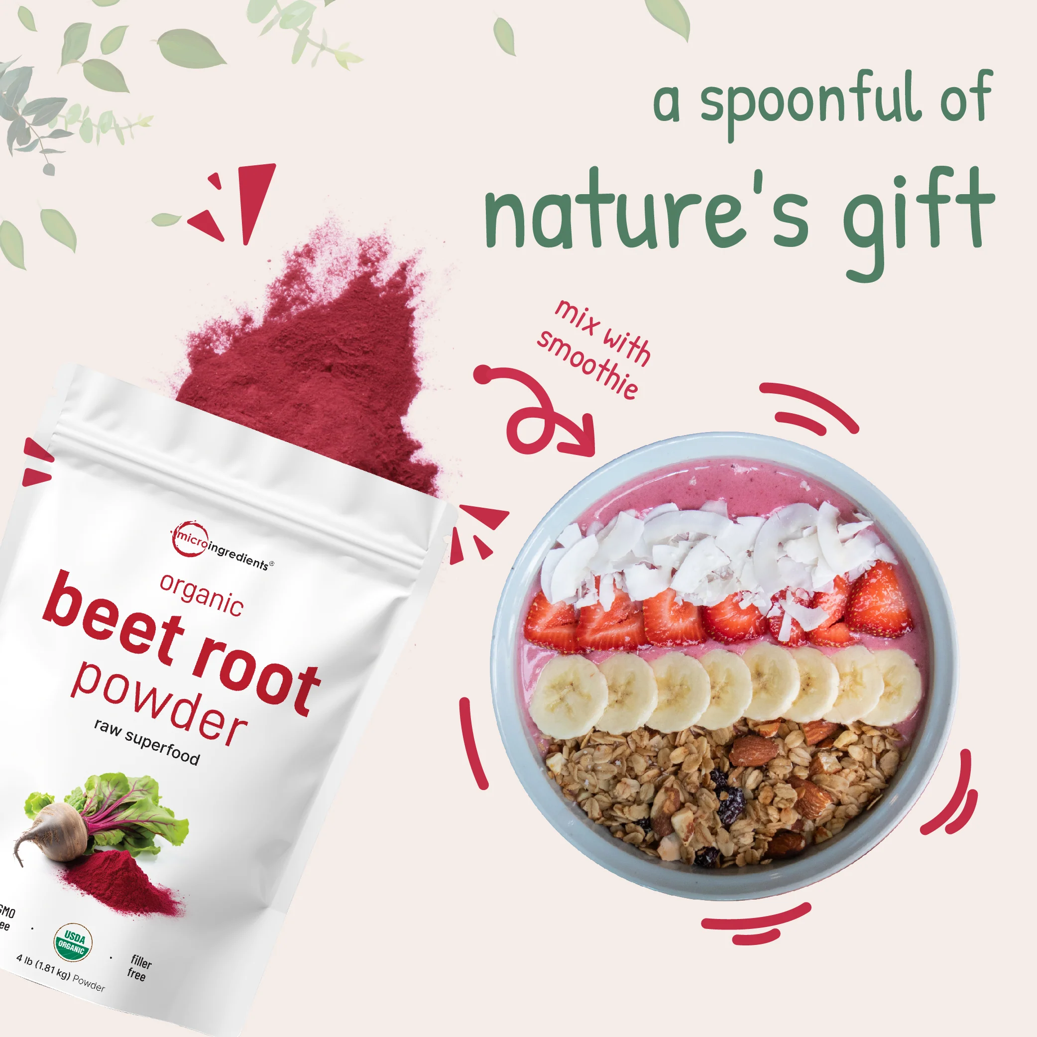 Micro Ingredients Organic Beet Root Powder-4lb - Image 6