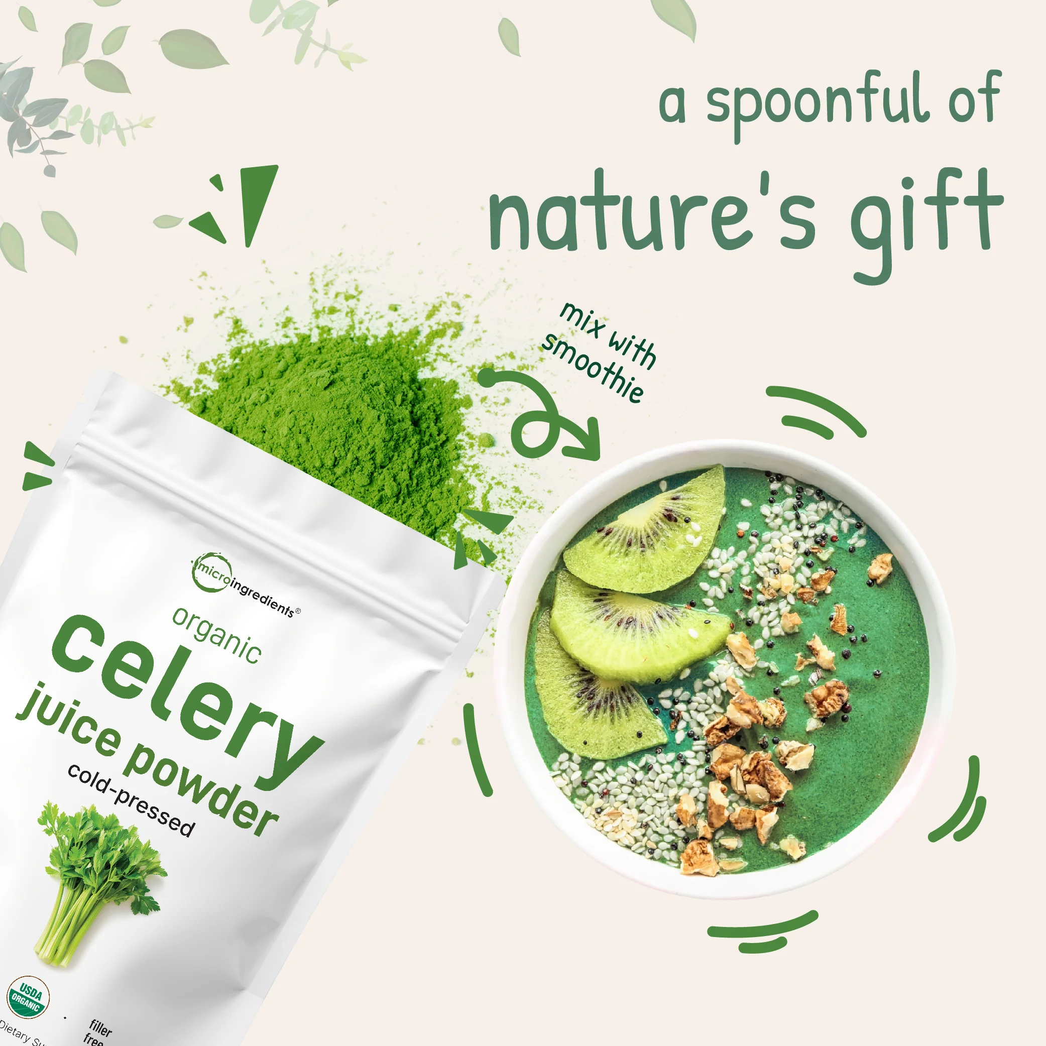 Micro Ingredients Organic Celery juice Powder - Image 6