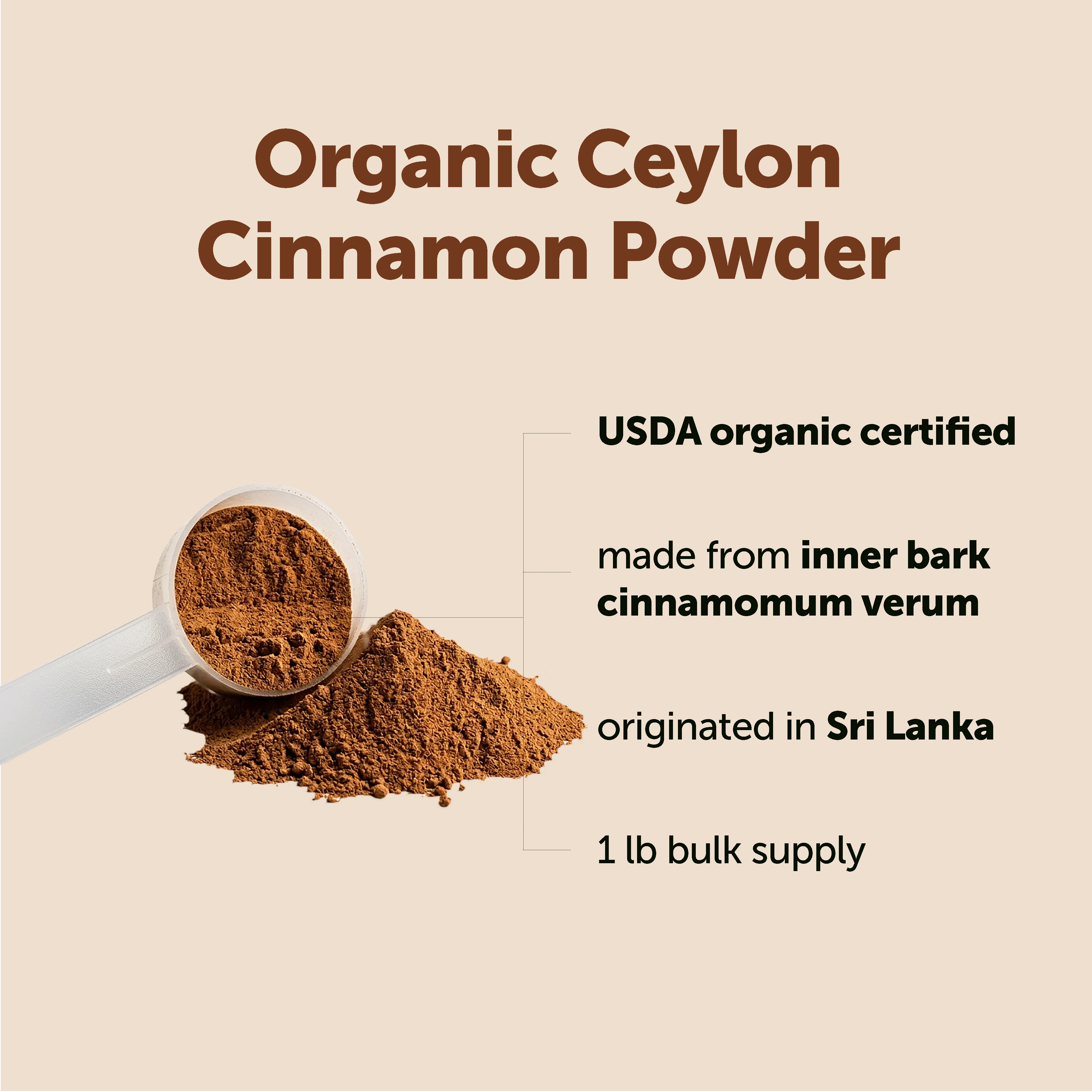Micro Ingredients Organic Ceylon Cinnamon Powder - Image 7