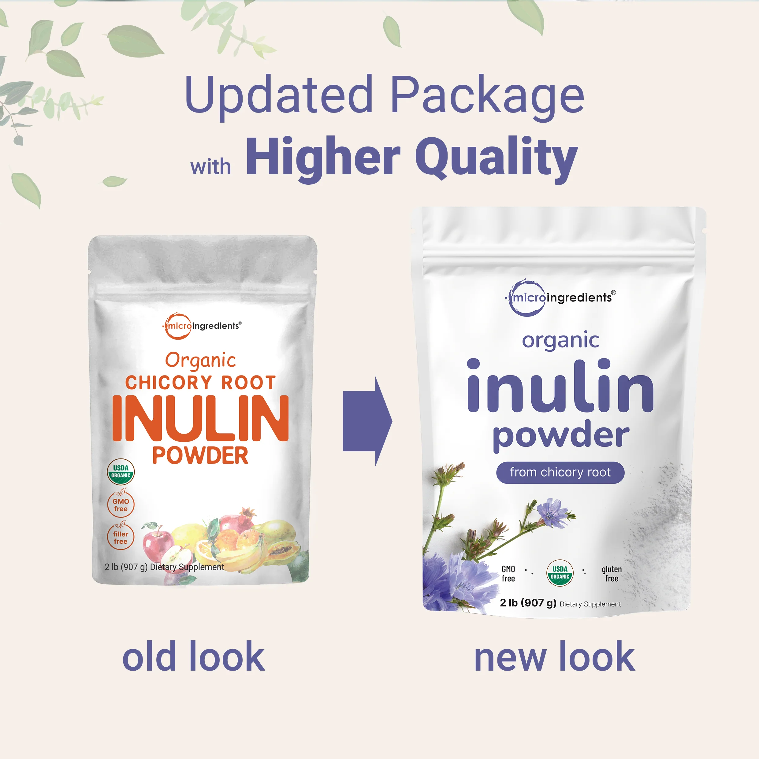 Micro Ingredients Organic Chicory Inulin Powder, 2lb - Image 3
