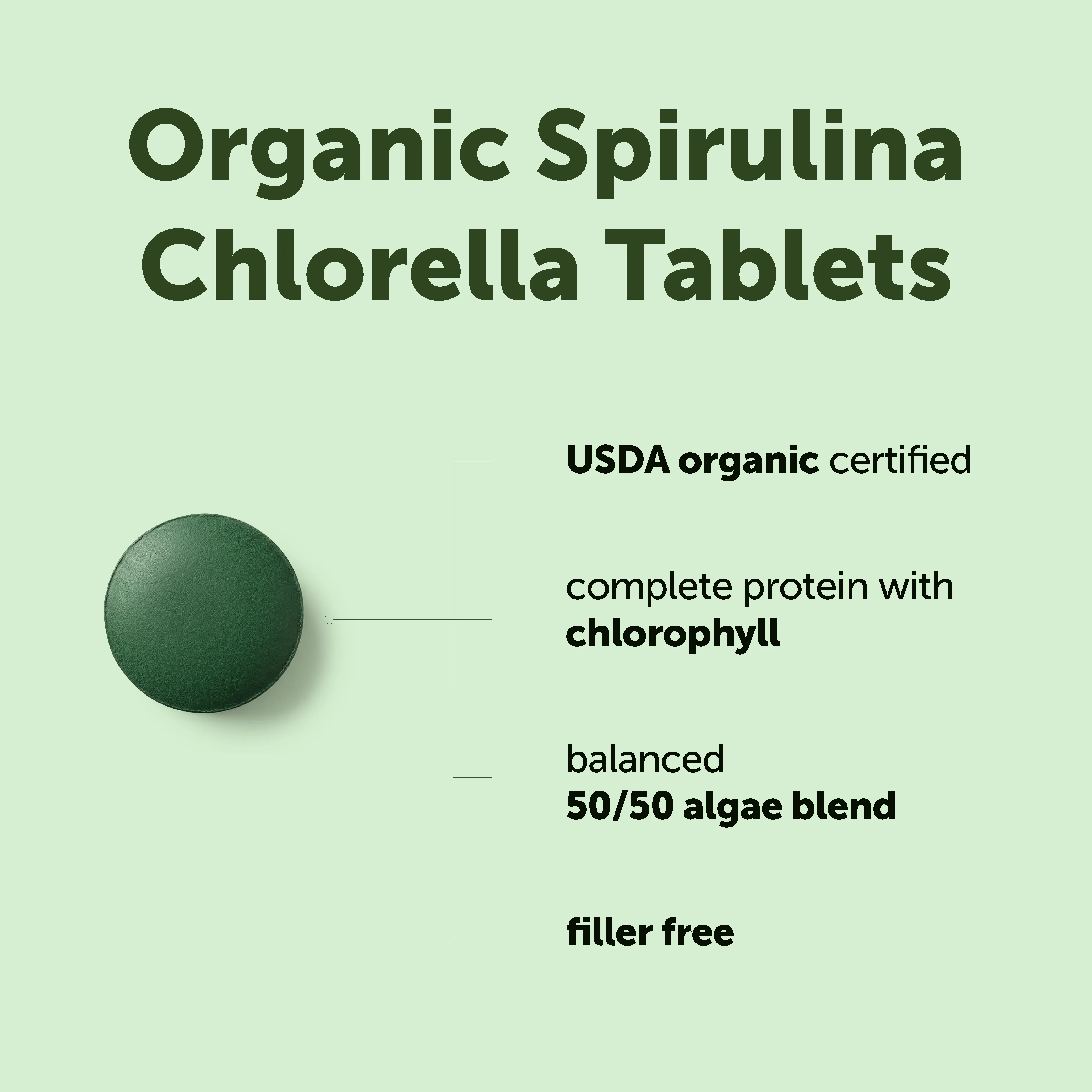 Micro Ingredients Organic Spirulina and Chlorella Tablets - Image 4