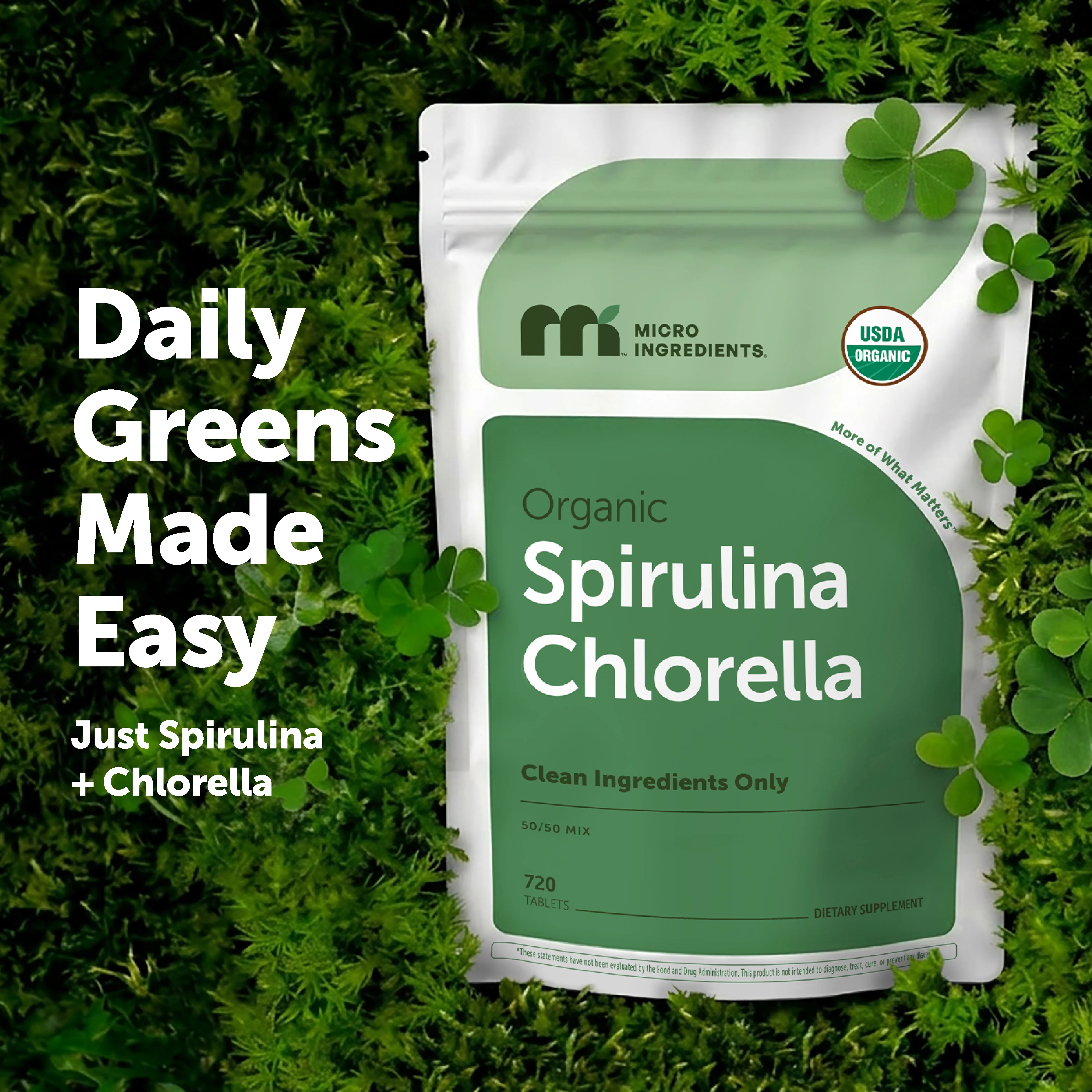 Micro Ingredients Organic Spirulina and Chlorella Tablets - Image 6