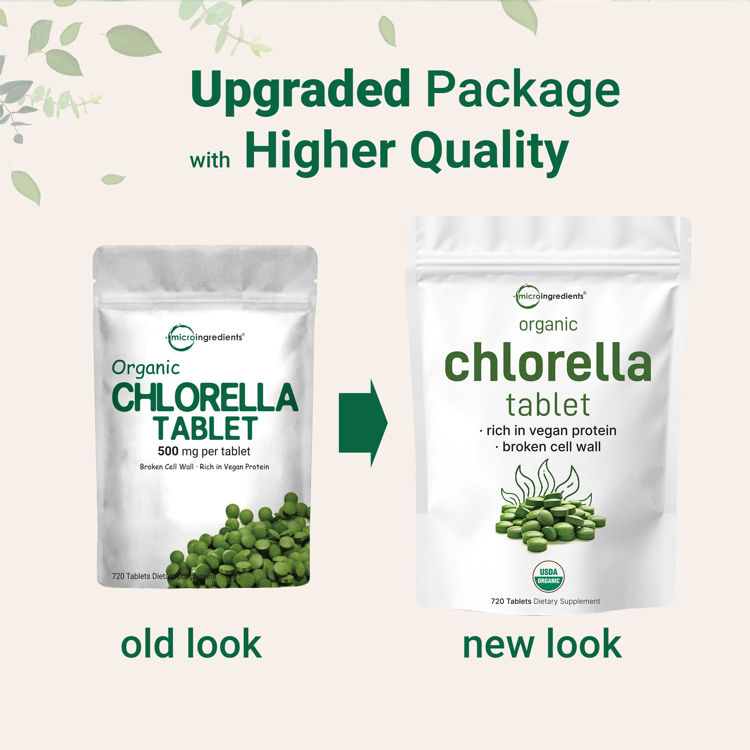 Micro Ingredients Organic Chlorella Tablets, 720 tablets - Image 3