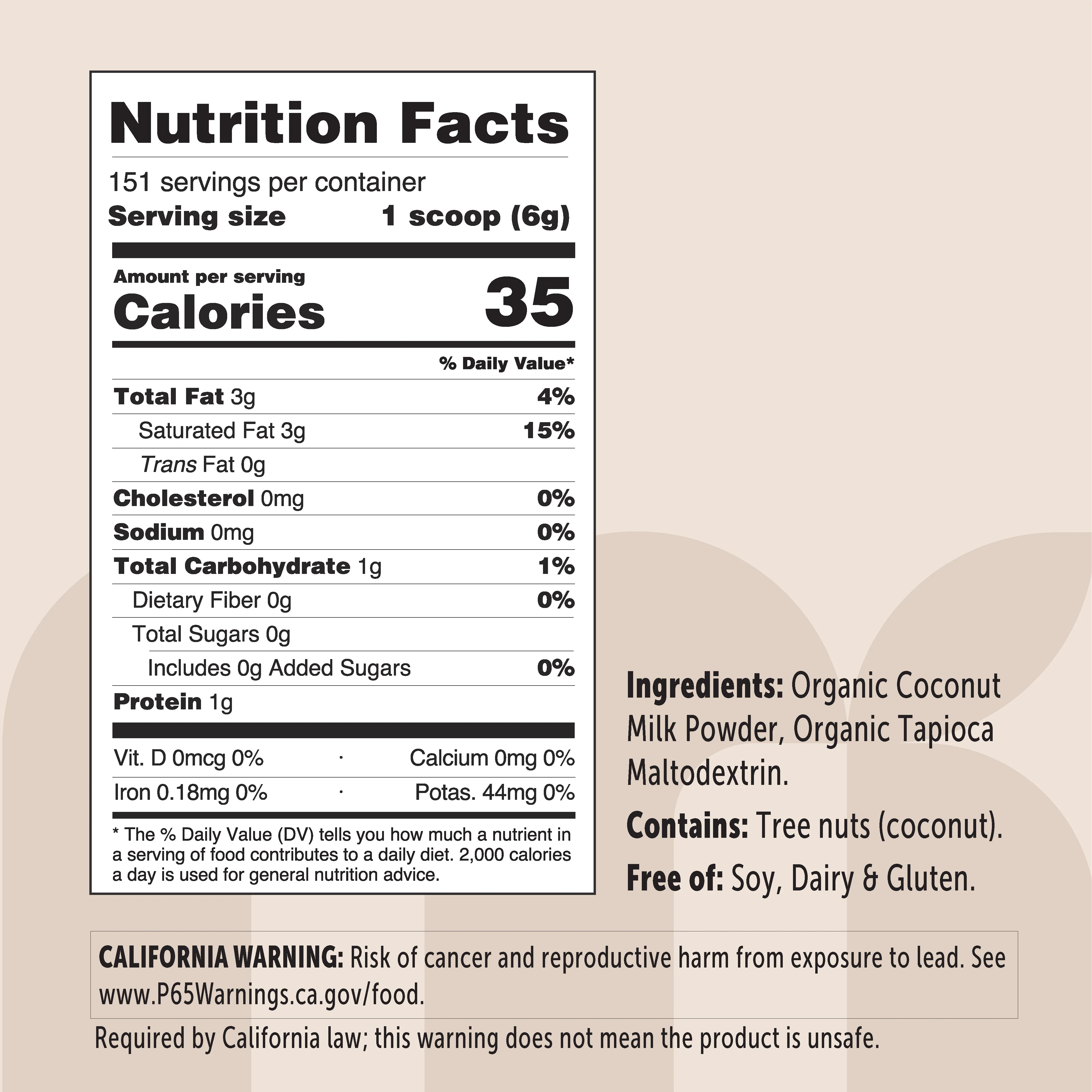 Micro Ingredients Organic Coconut Milk Powder - Image 3