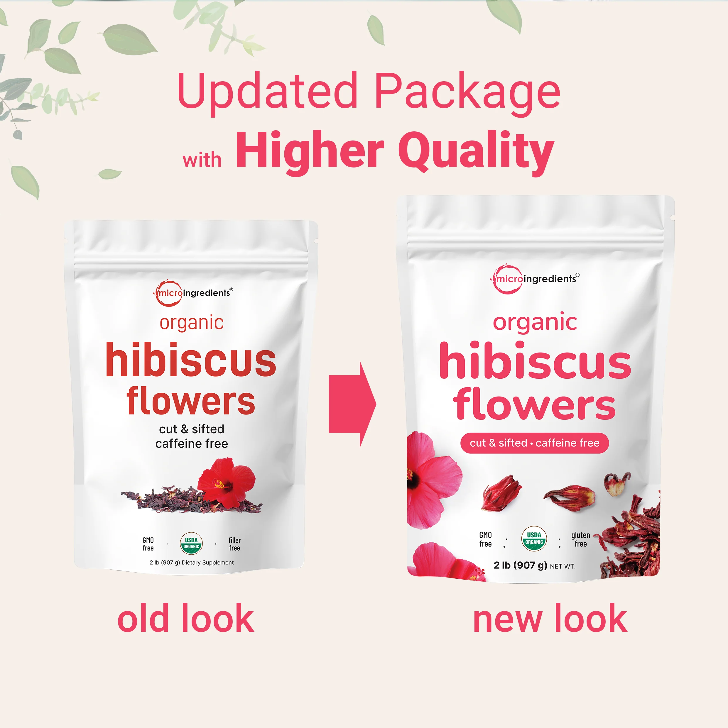Micro Ingredients Organic Hibiscus Flowers, 2lb - Image 3