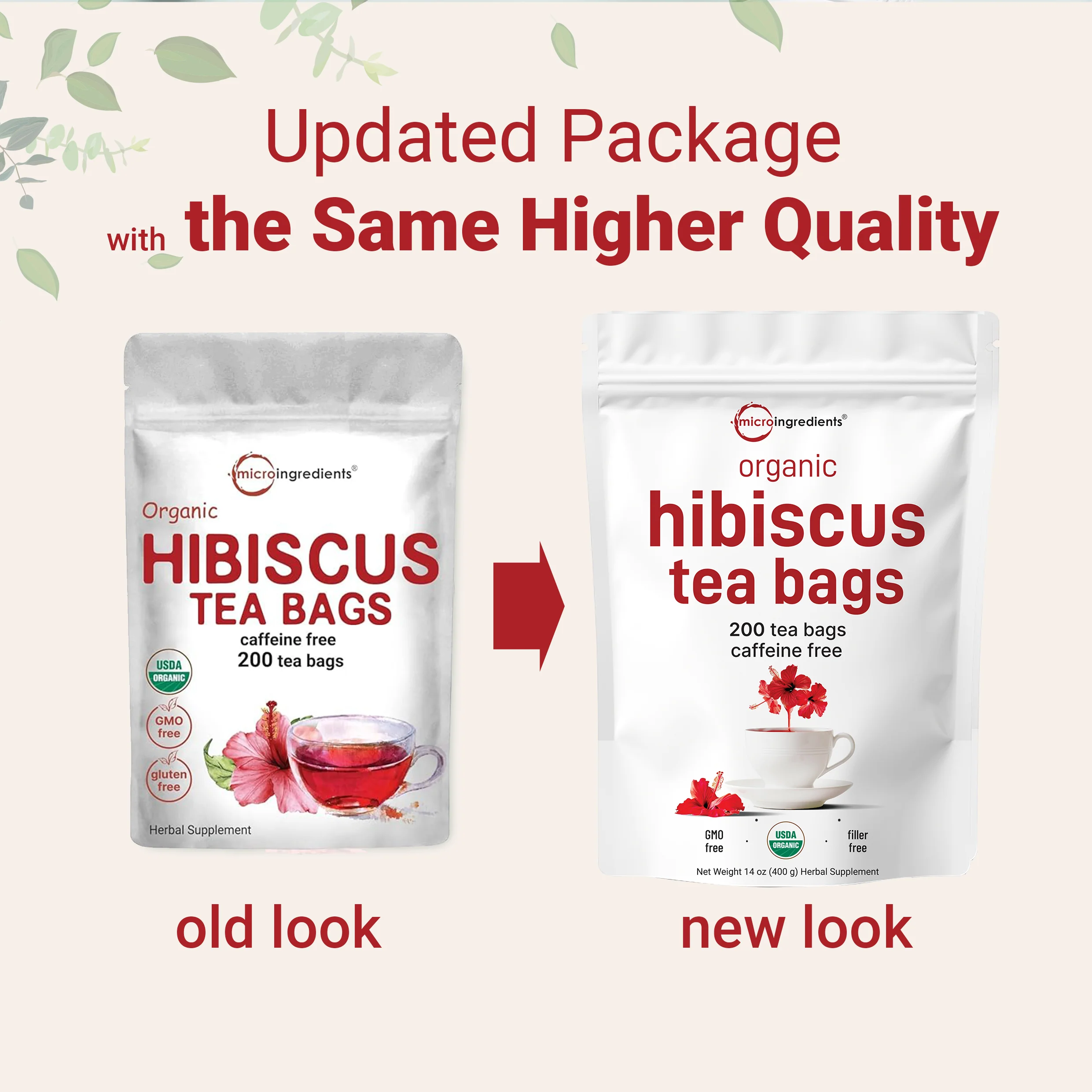 Micro Ingredients Organic Hibiscus Tea, 200 Tea Bags - Image 4